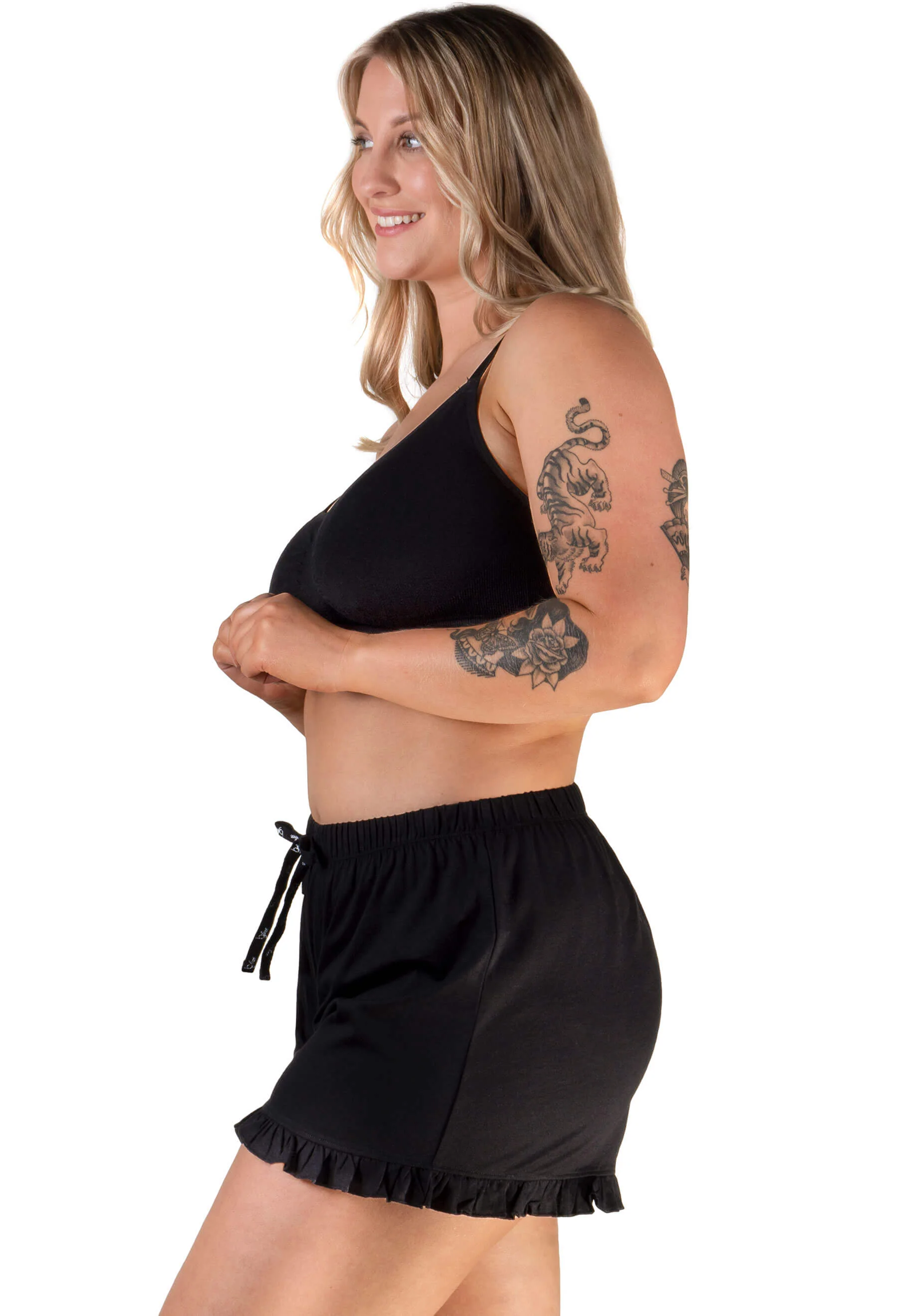 100% Cotton Anti Chafing Frill Shorts - Image 2