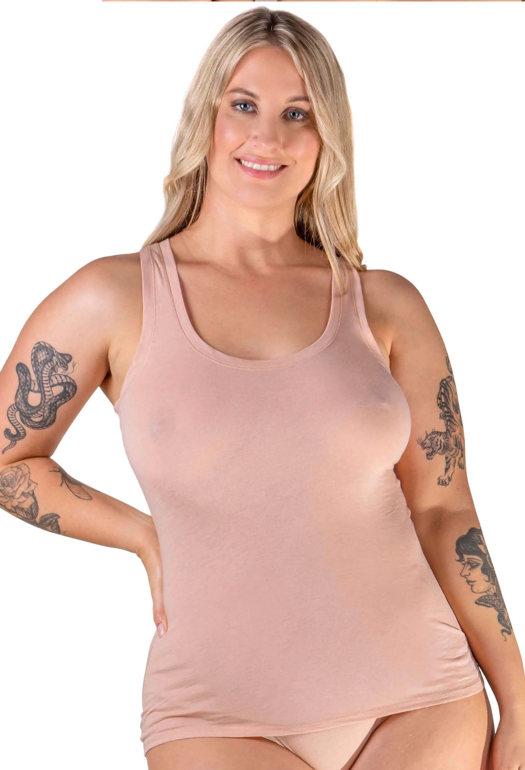 100% Cotton Tank Tops and 100% Cotton Lounge Shorts Set - Image 2