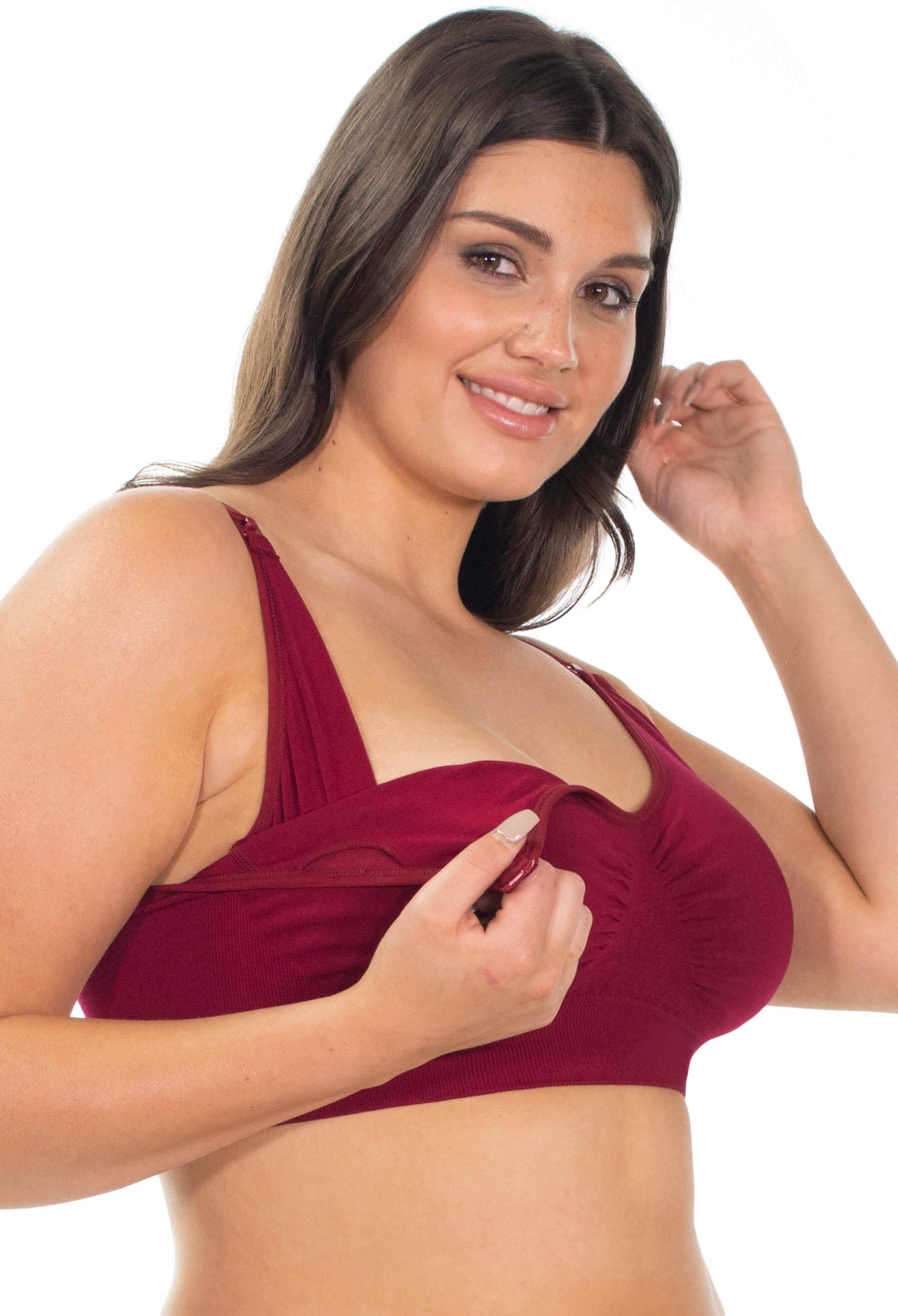 3 Pack Bamboo Wire Free Maternity and Nursing Bra + Bra Extender Set - Image 12