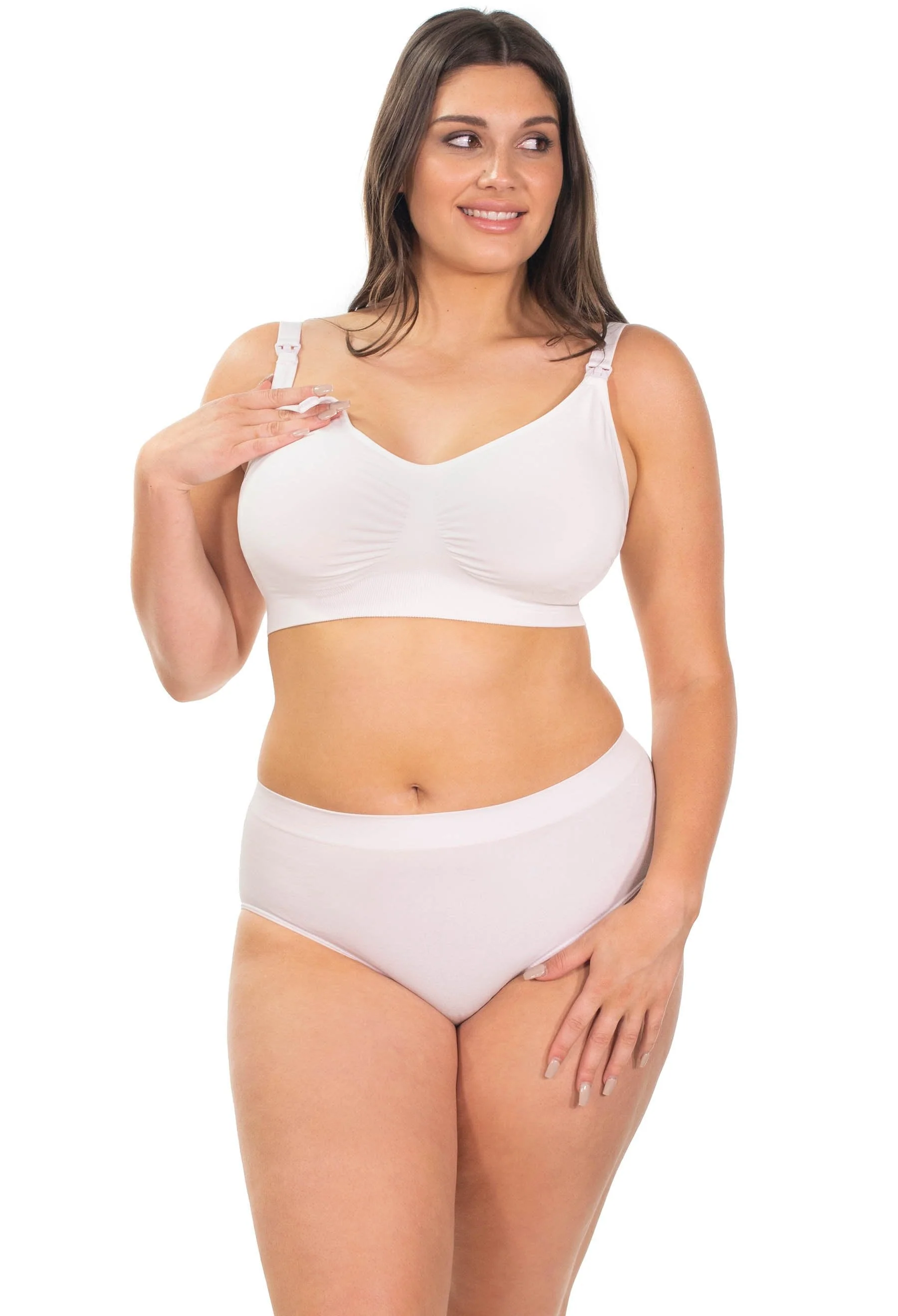 3 Pack Bamboo Wire Free Maternity and Nursing Bra + Bra Extender Set - Image 17