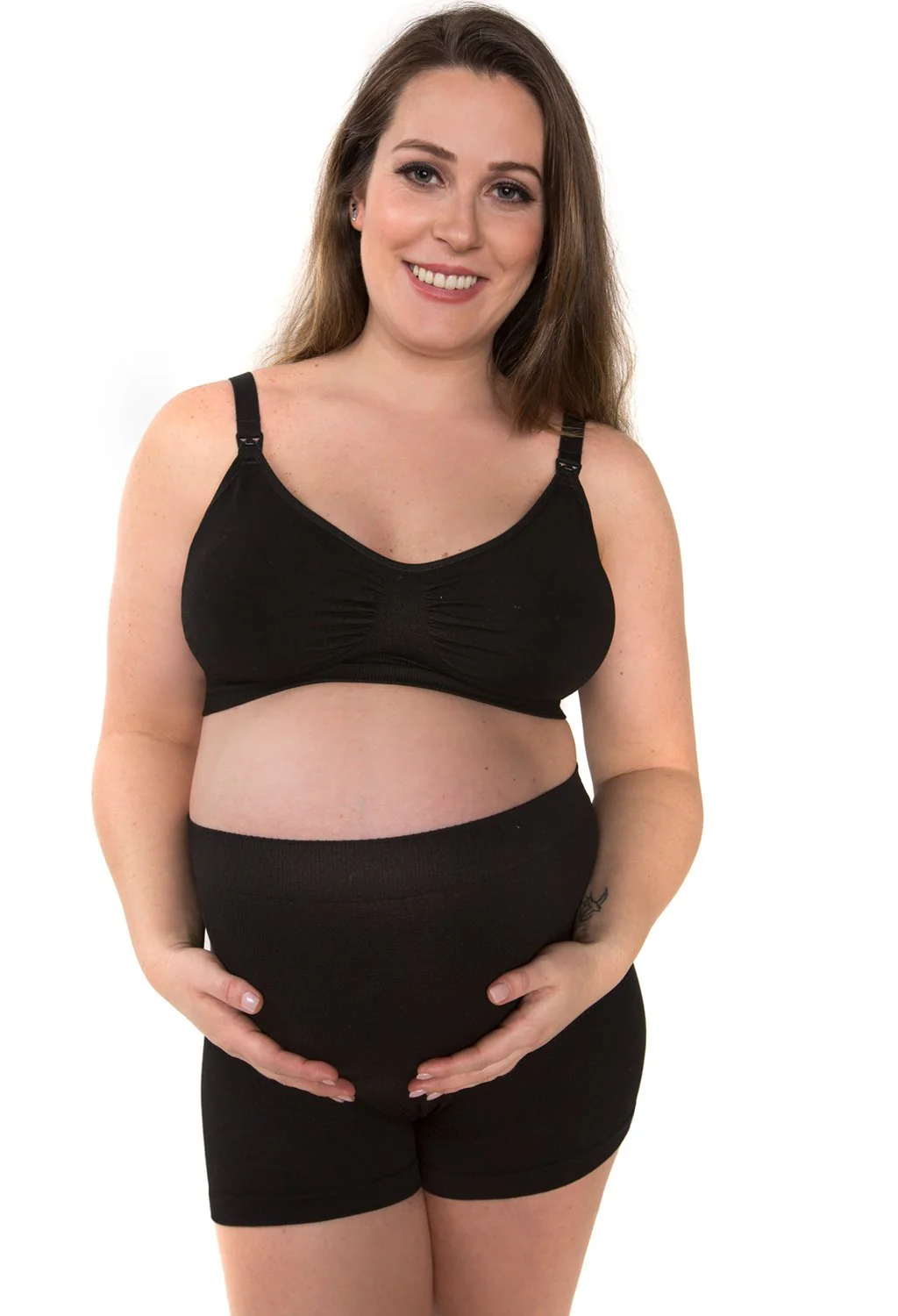 Cotton Rich Maternity Boyleg Shorts - 3 Pack - Image 6