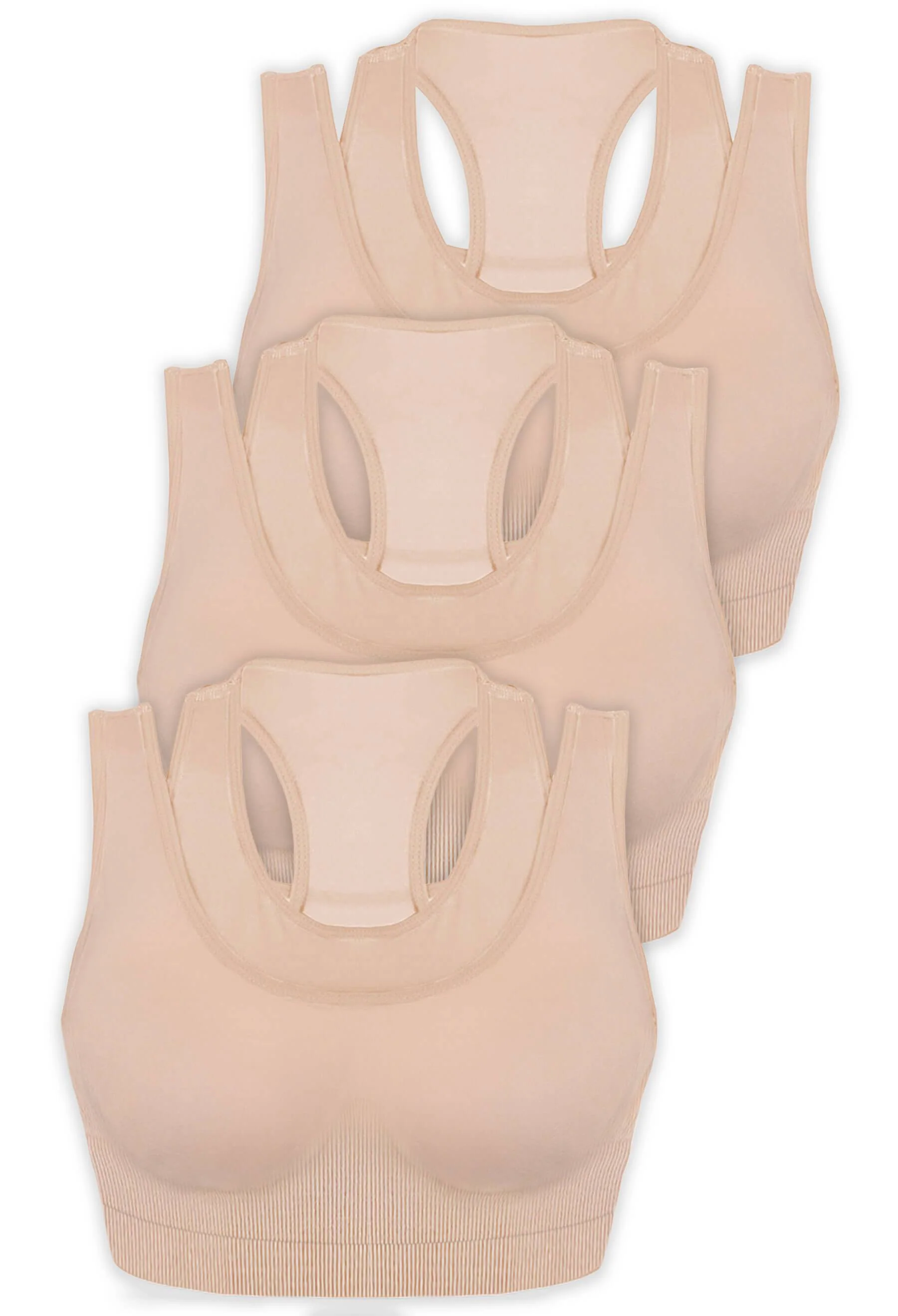 3 Pack - Sports Bra - Triple-layer Support Racer - Image 37