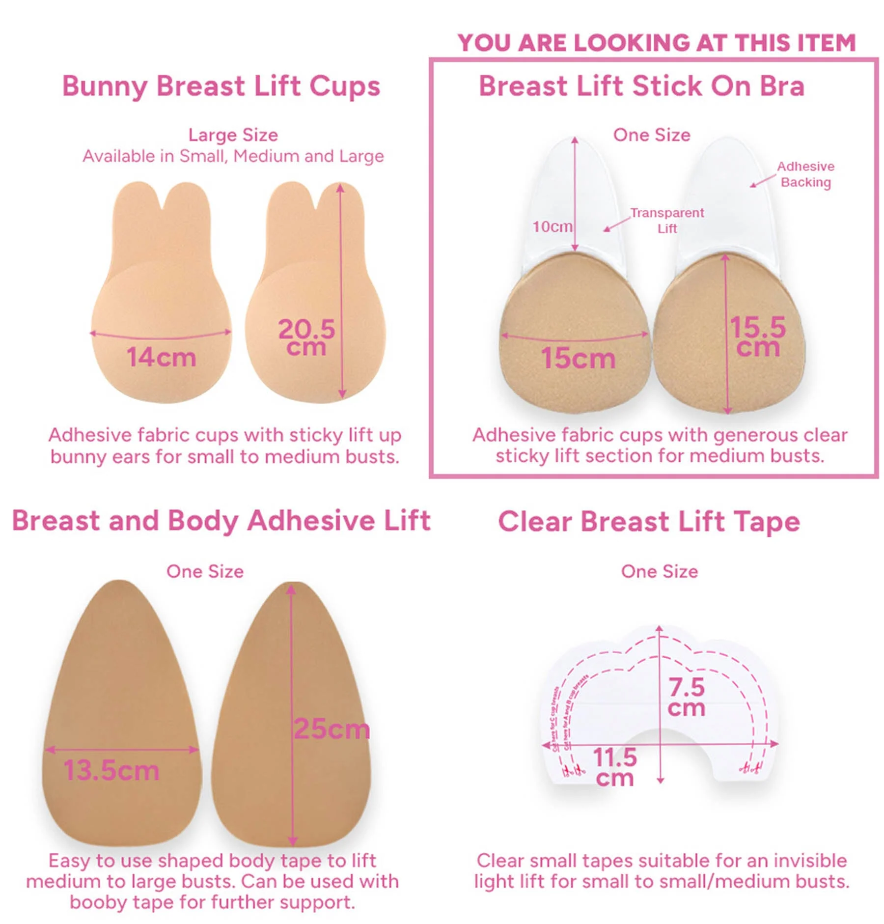 Adhesive Breast Lift Cups - Image 8