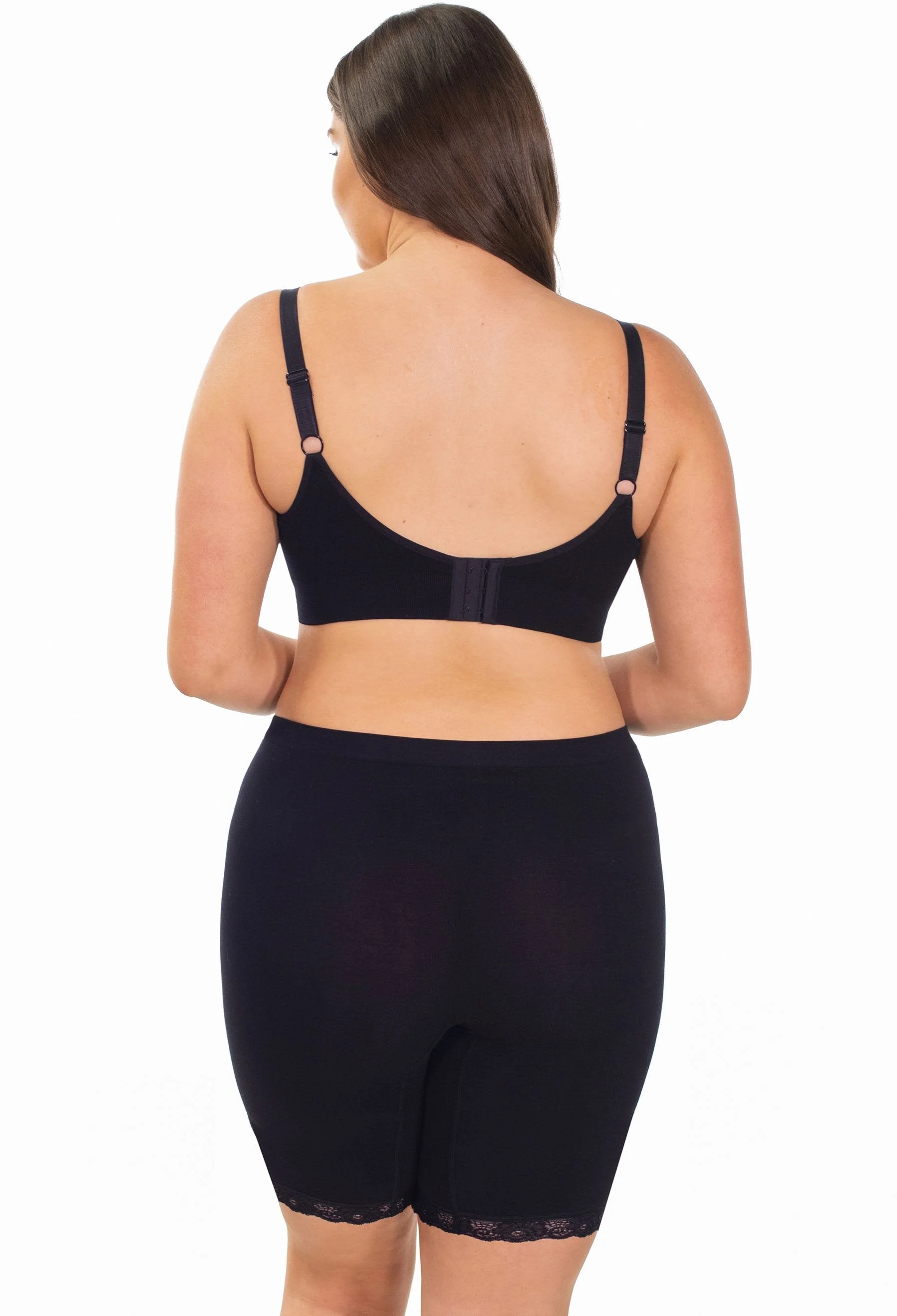 Anti Chafing Lace Midi Cotton Rich Shorts - 3 Pack - Image 10
