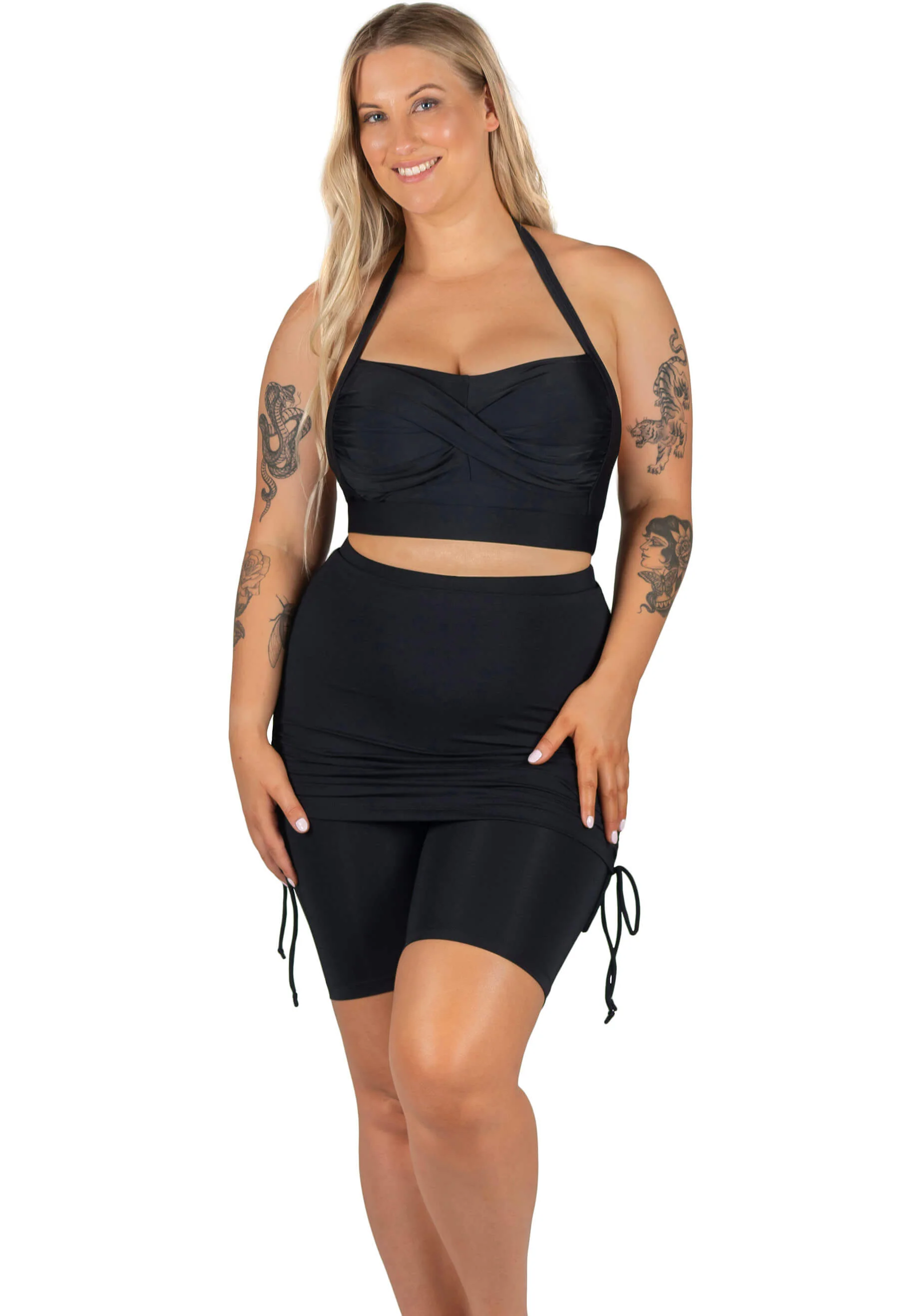 Anti Chafing Swim Shorts with Skirt - Image 4