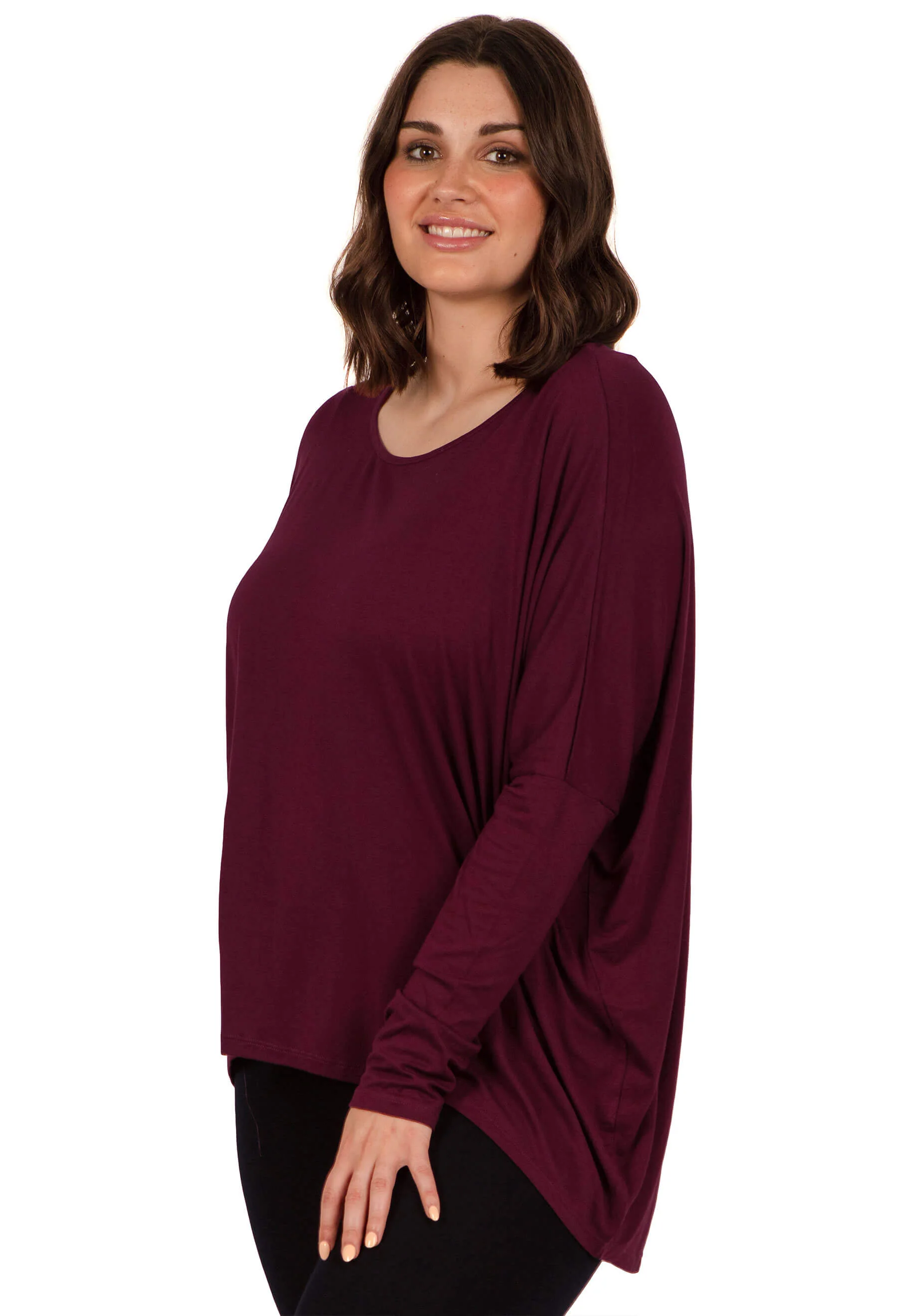 Bamboo Boat Neck Long Sleeve Top - Image 10