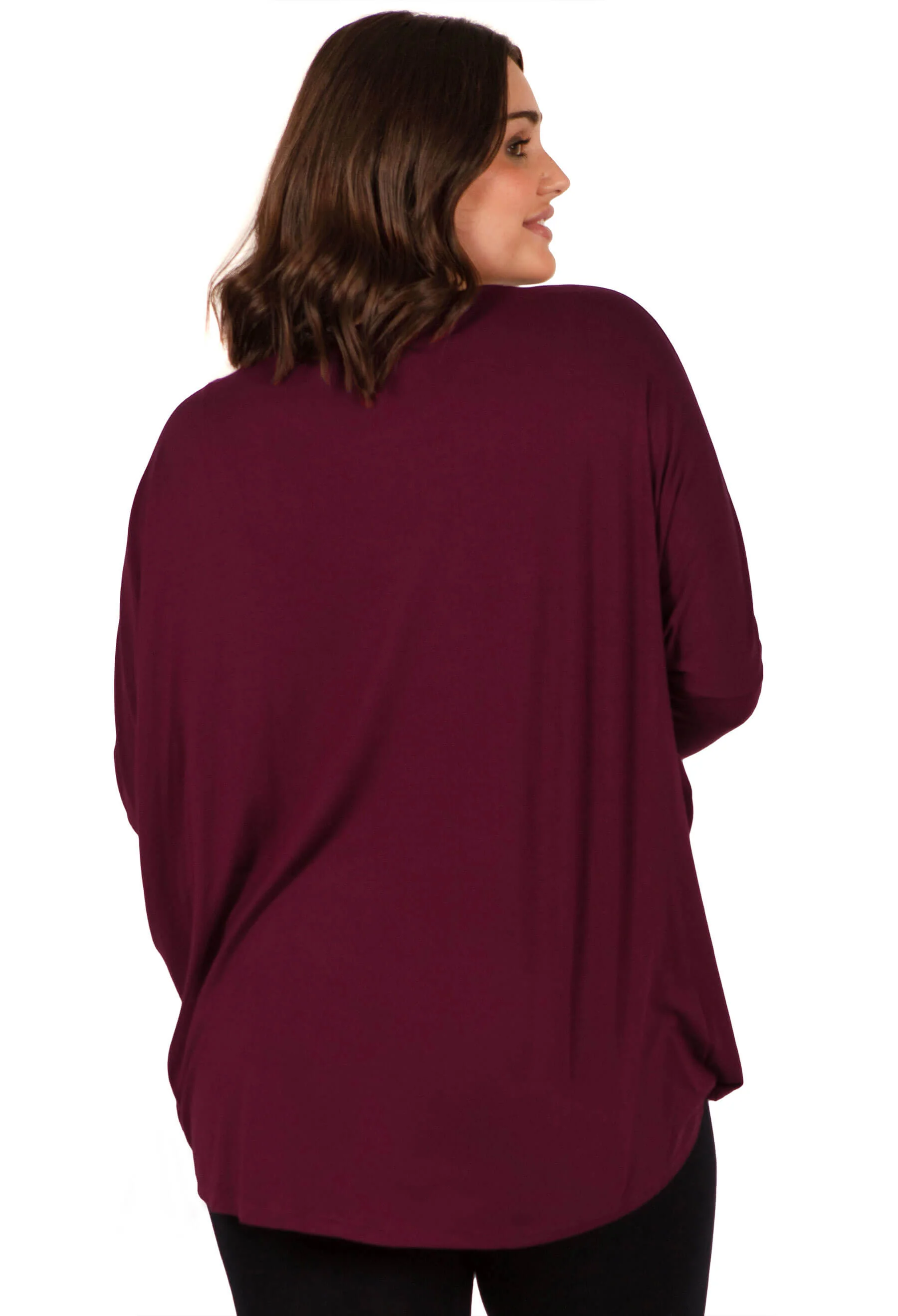 Bamboo Boat Neck Long Sleeve Top - Image 11