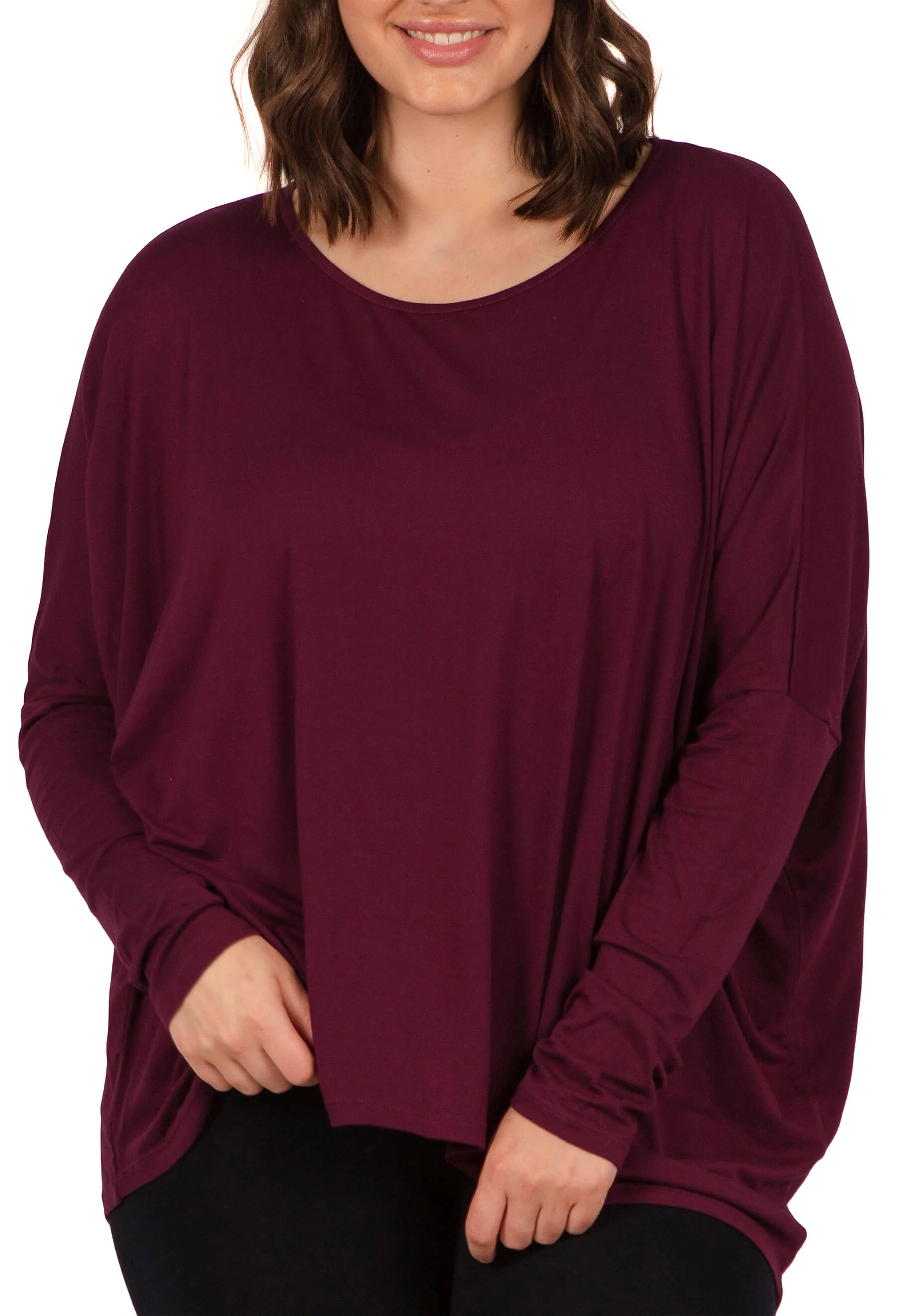 Bamboo Boat Neck Long Sleeve Top - 2 PACK - Image 6