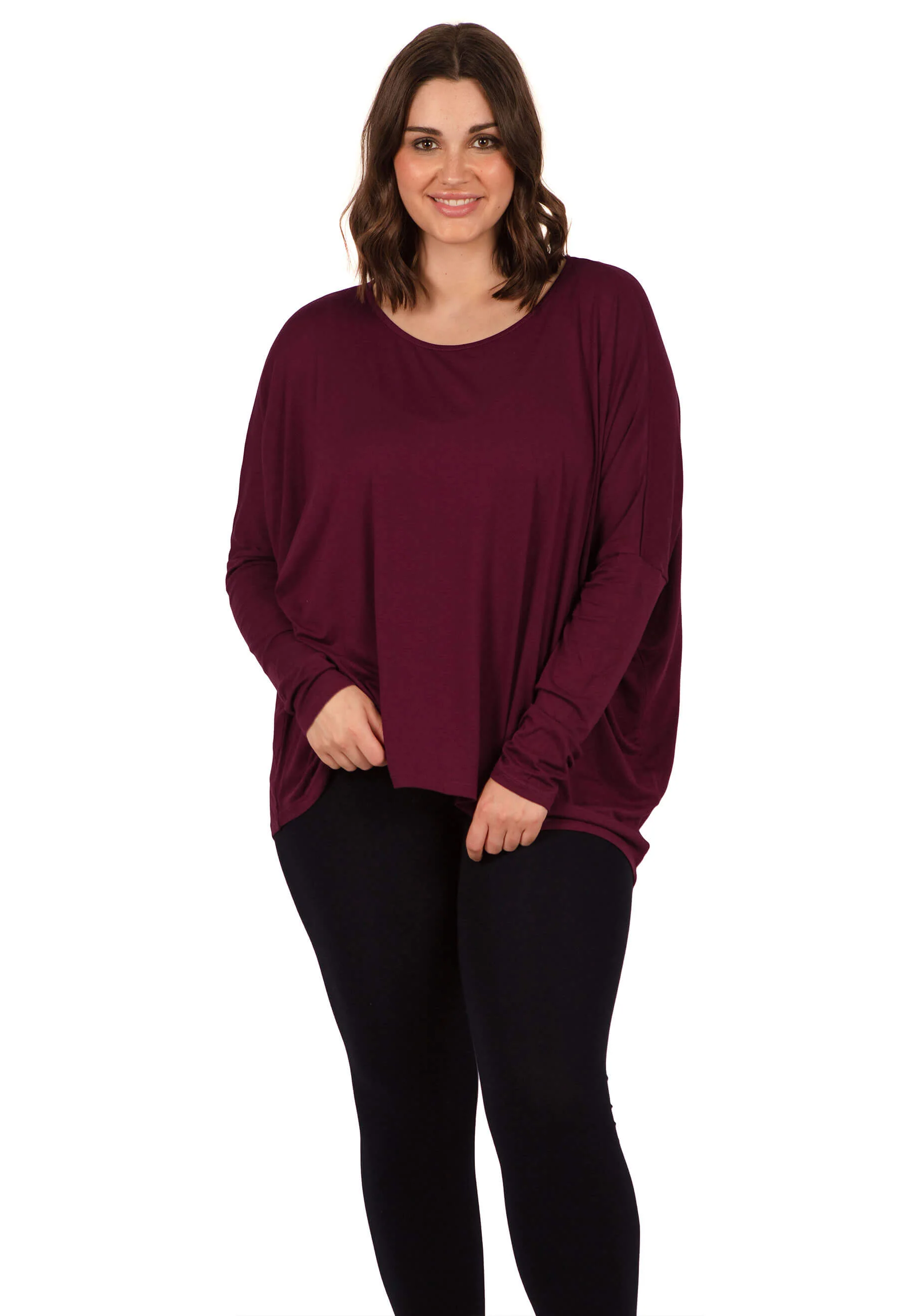 Bamboo Boat Neck Long Sleeve Top - 2 PACK - Image 9
