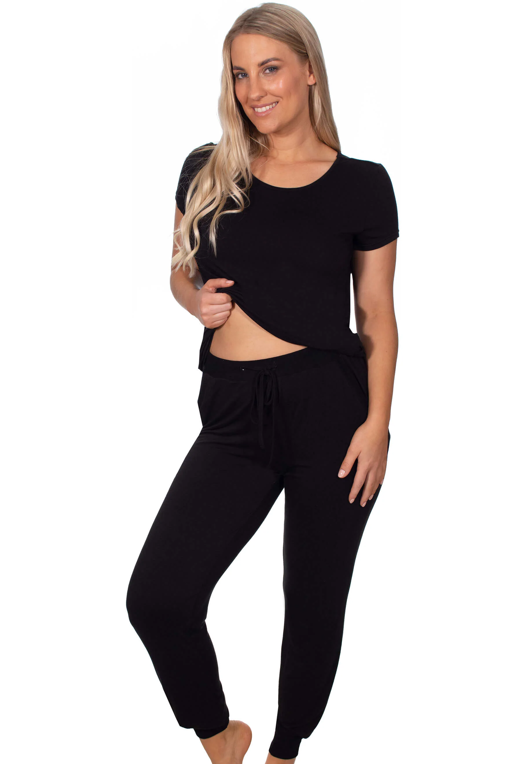 Bamboo Draped Lounge Pants - 2 Pack - Image 8