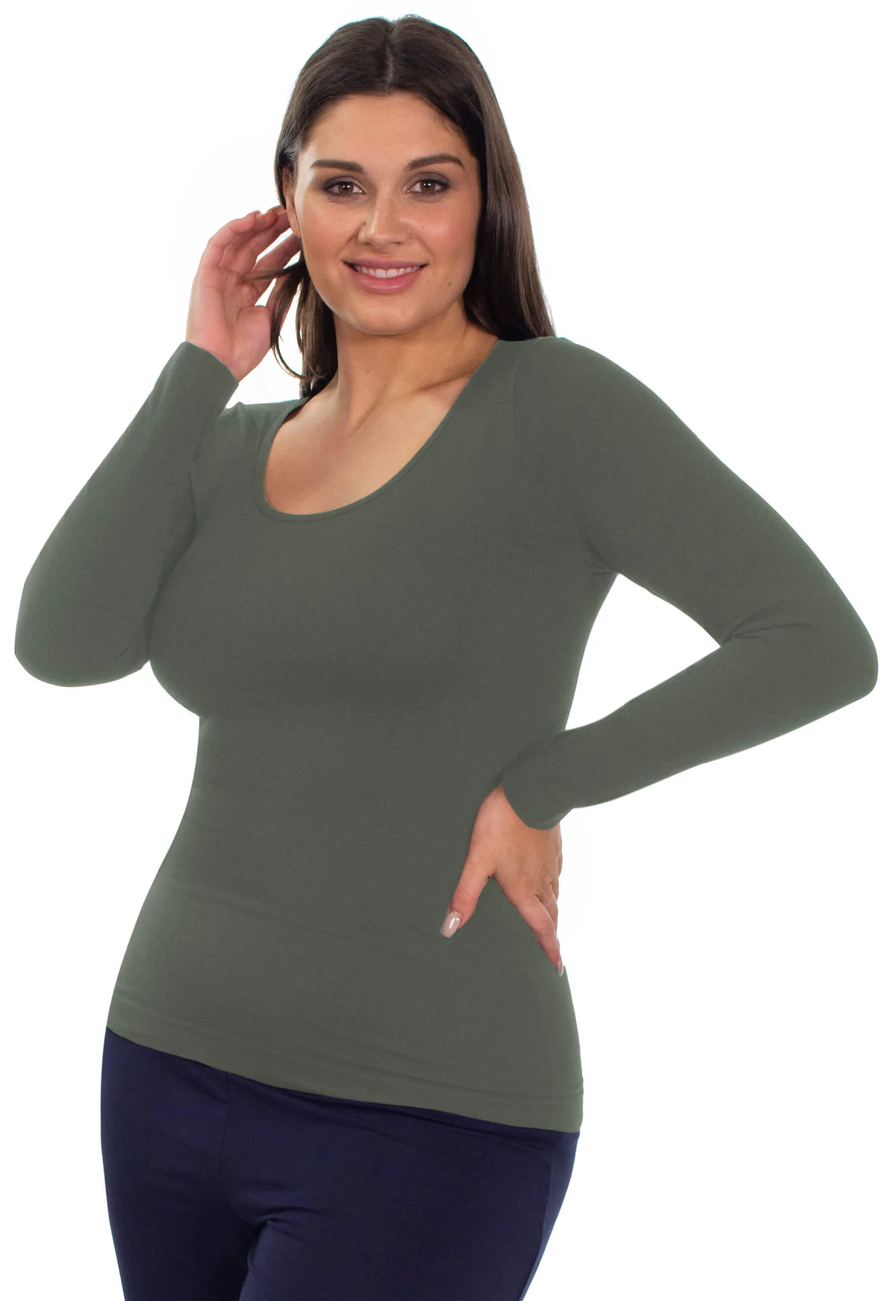 Bamboo Long Sleeve Top - 3 Pack - Image 13