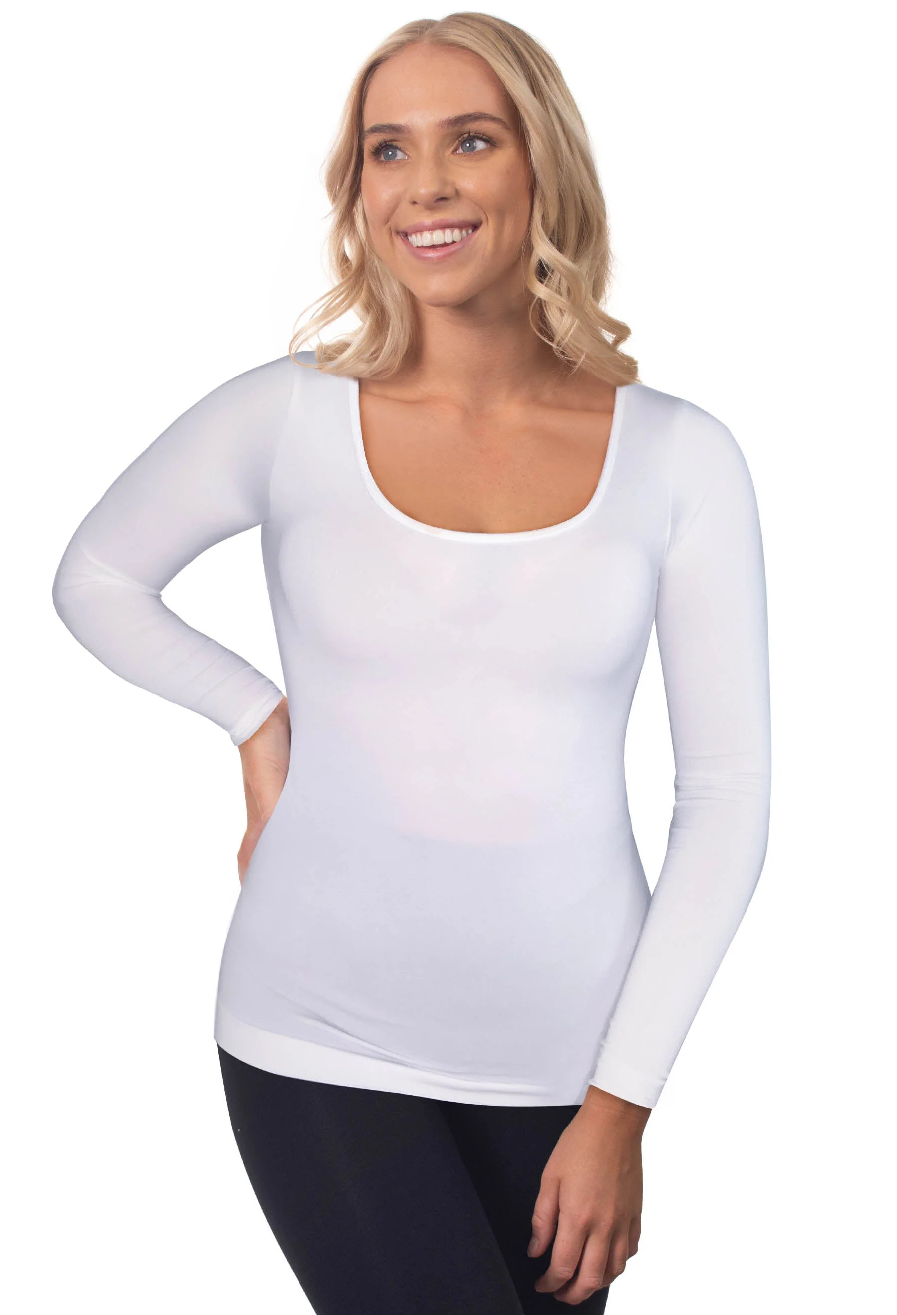 Bamboo Long Sleeve Top - 3 Pack - Image 5