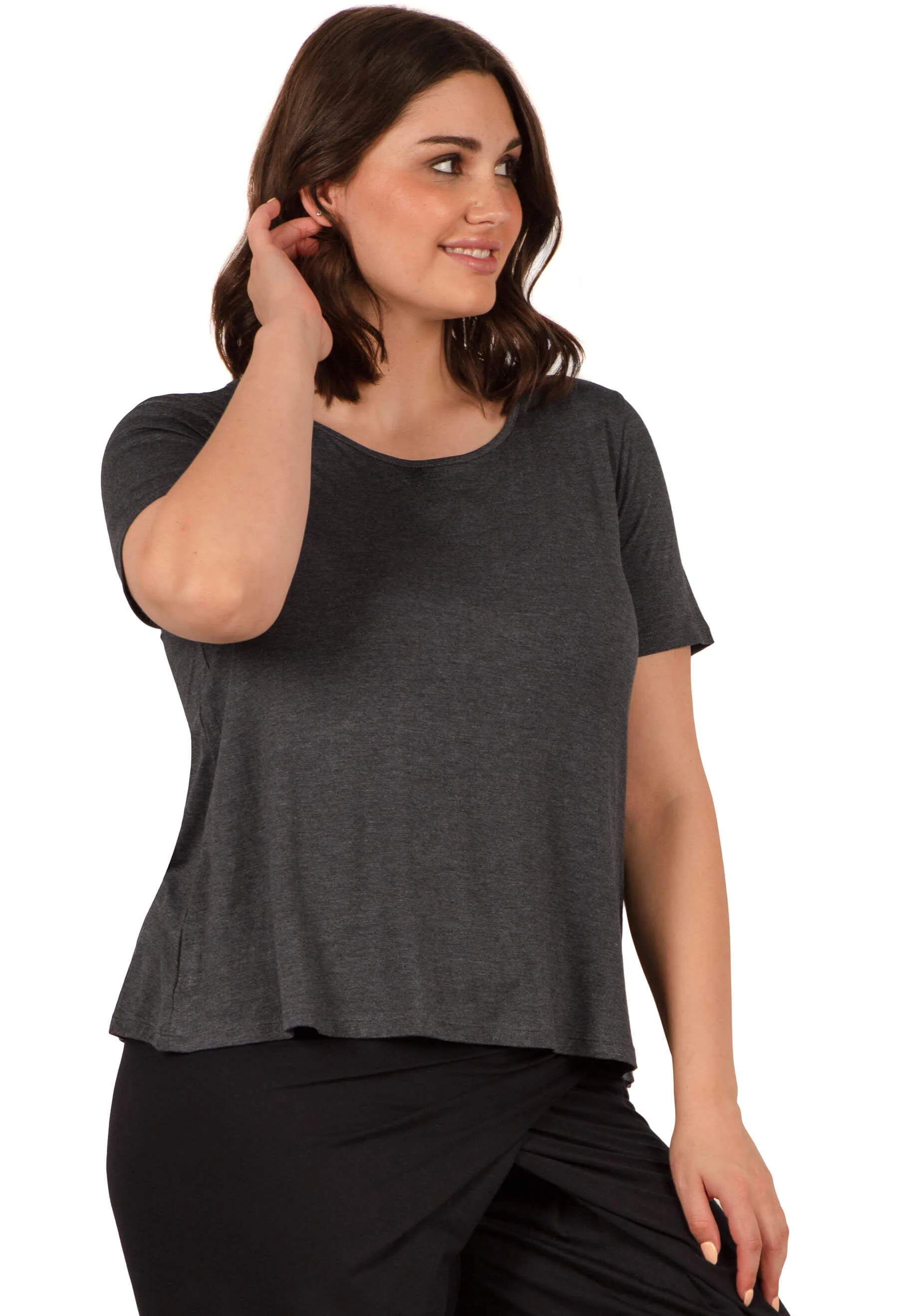 Bamboo Loose Fit Tummy-Flattering Tee - Image 2