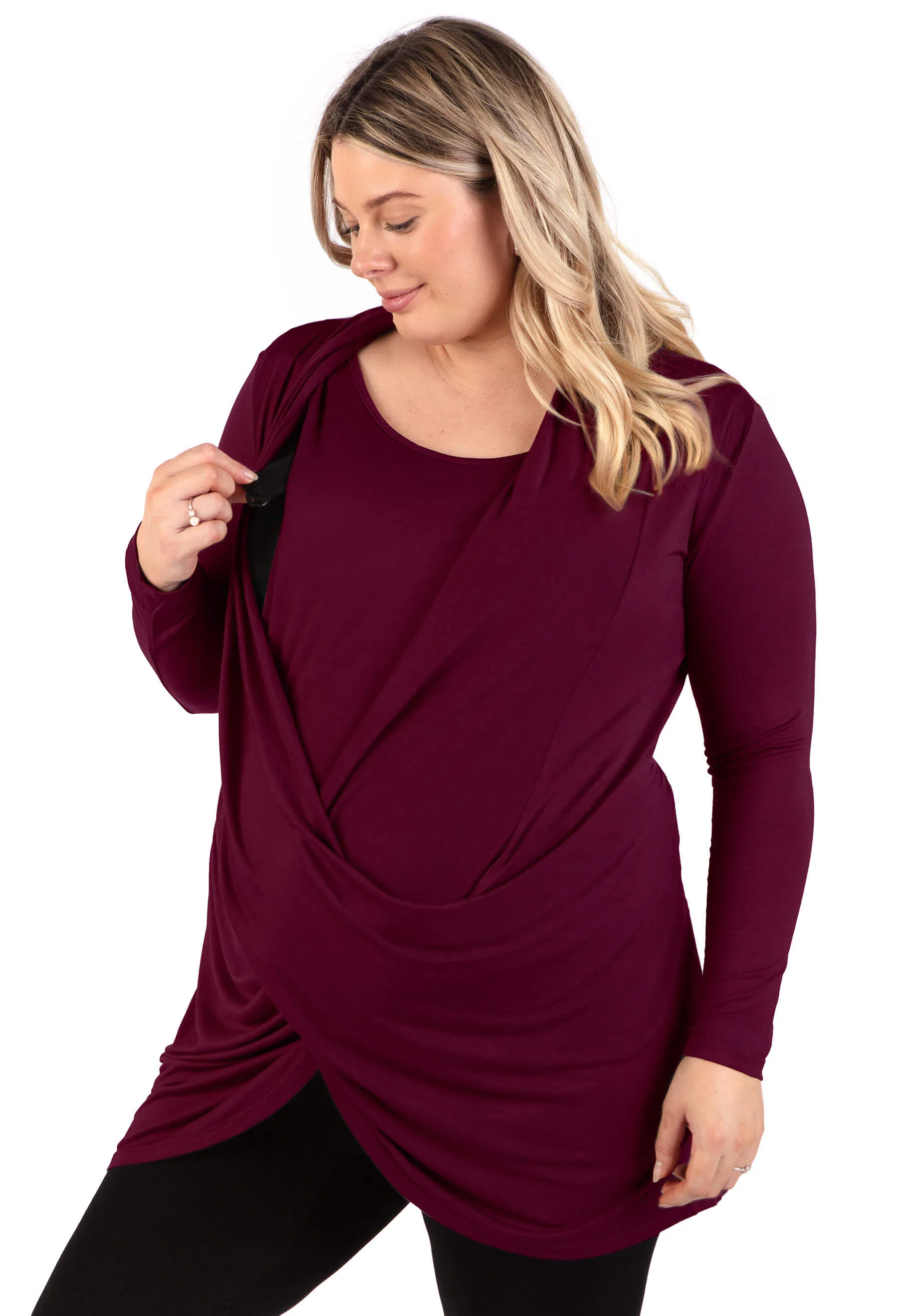 Bamboo Maternity & Easy Nursing Hospital Gown - 2 Pack - Image 13