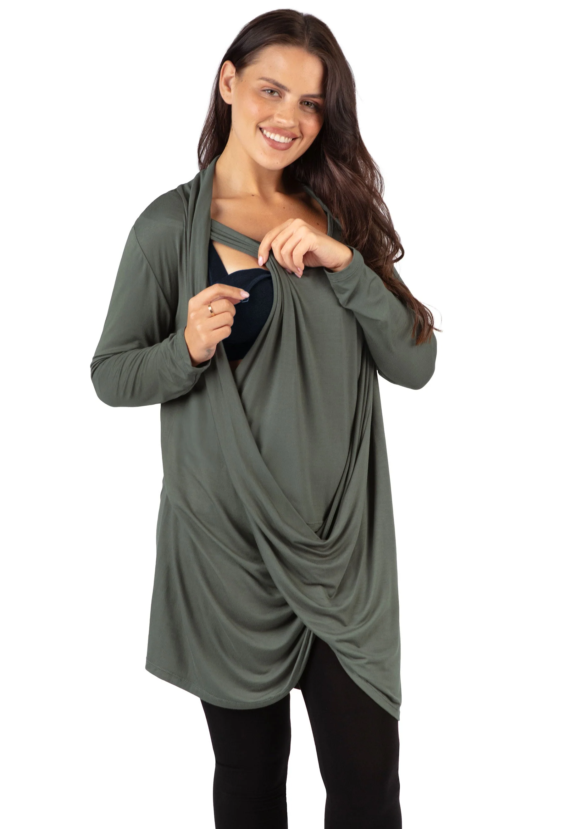 Bamboo Maternity & Easy Nursing Hospital Gown - 2 Pack - Image 29
