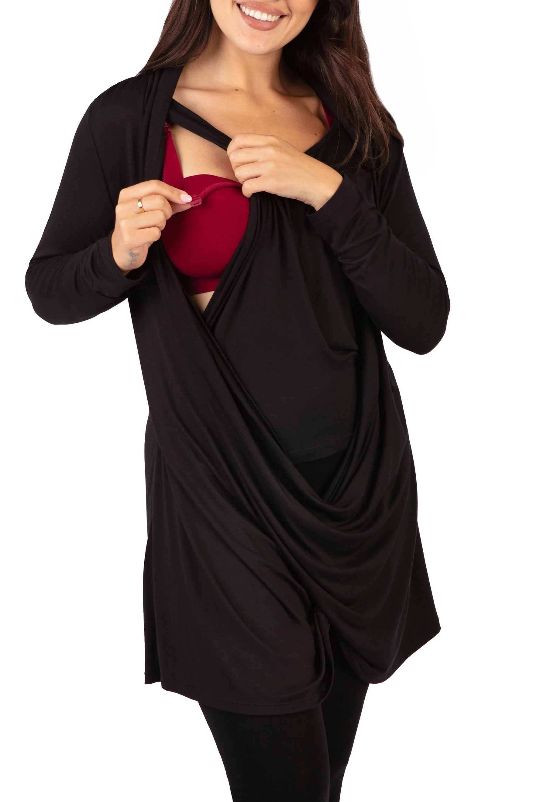 Bamboo Maternity & Easy Nursing Hospital Gown - 2 Pack - Image 3