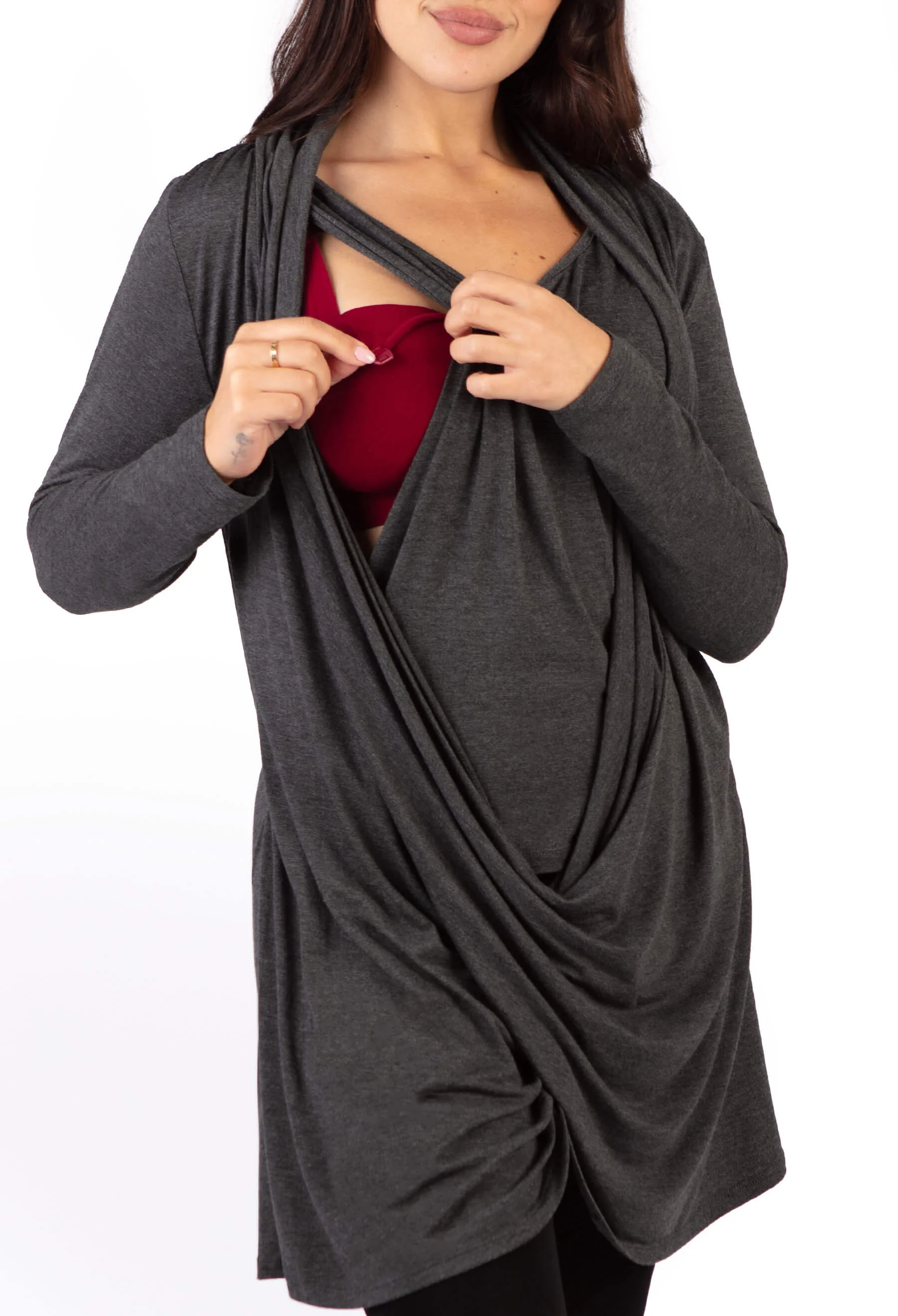 Bamboo Maternity & Easy Nursing Hospital Gown - 2 Pack - Image 30