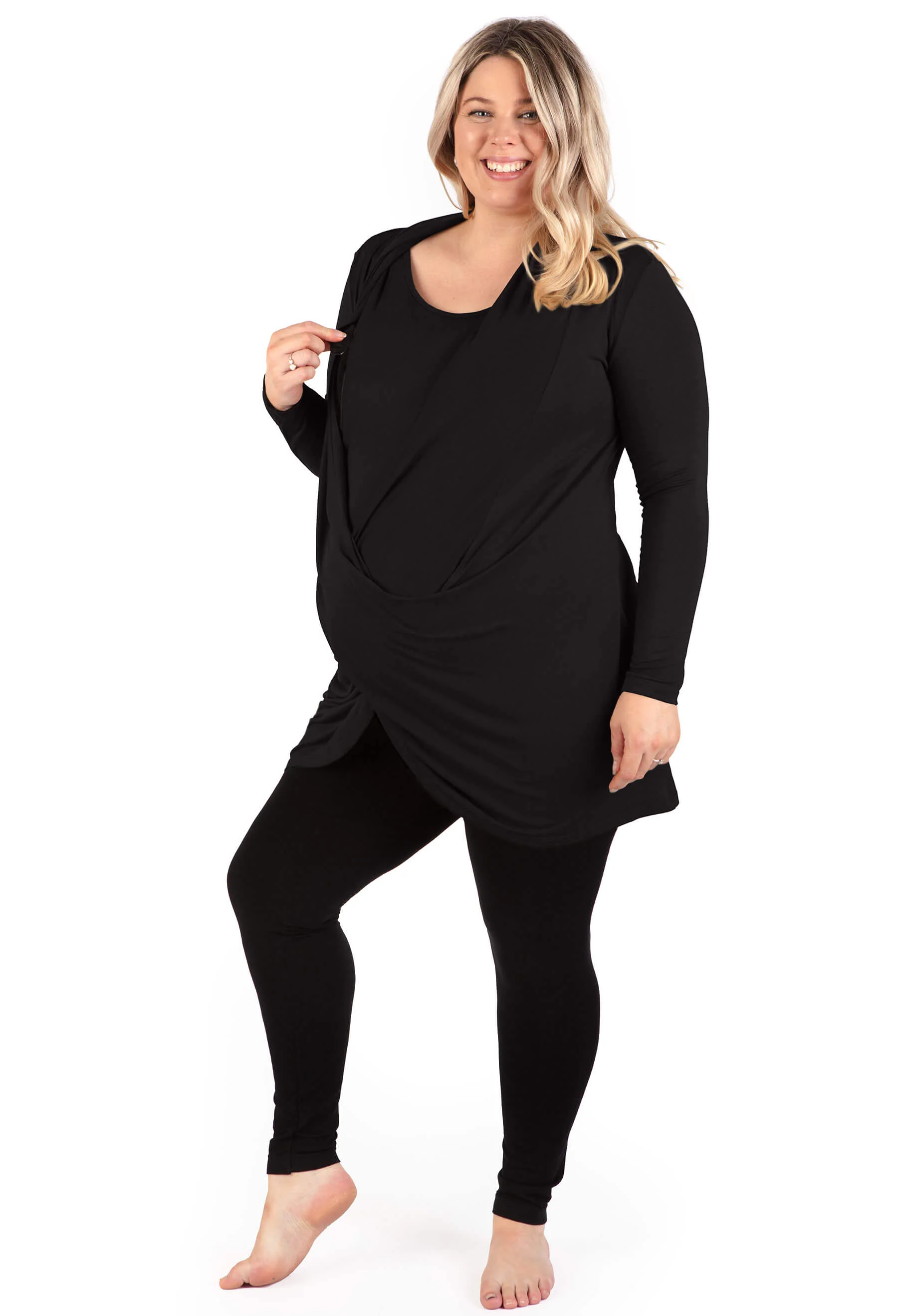 Bamboo Maternity & Easy Nursing Hospital Gown - Image 7