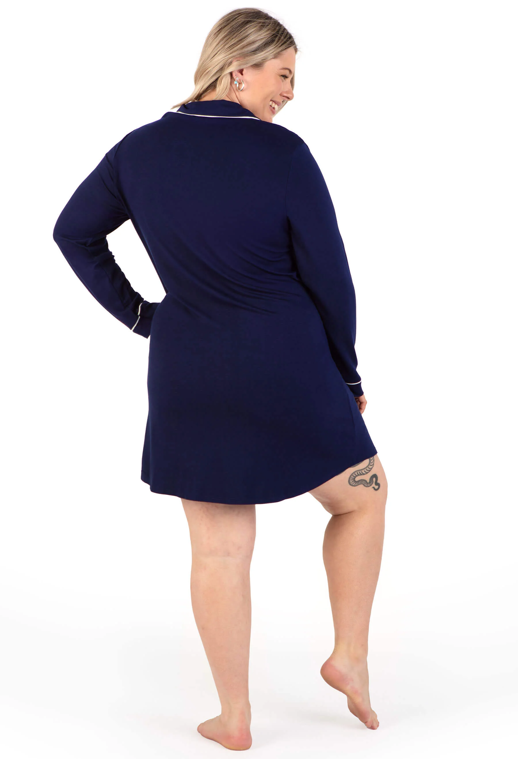 Bamboo Maternity & Nursing Birthing Hospital Gown - 2 Pack - Image 7