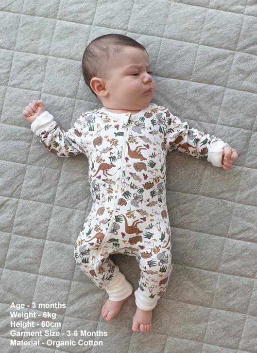 100% Organic Cotton 2-Way Zip Babysuit - Image 24