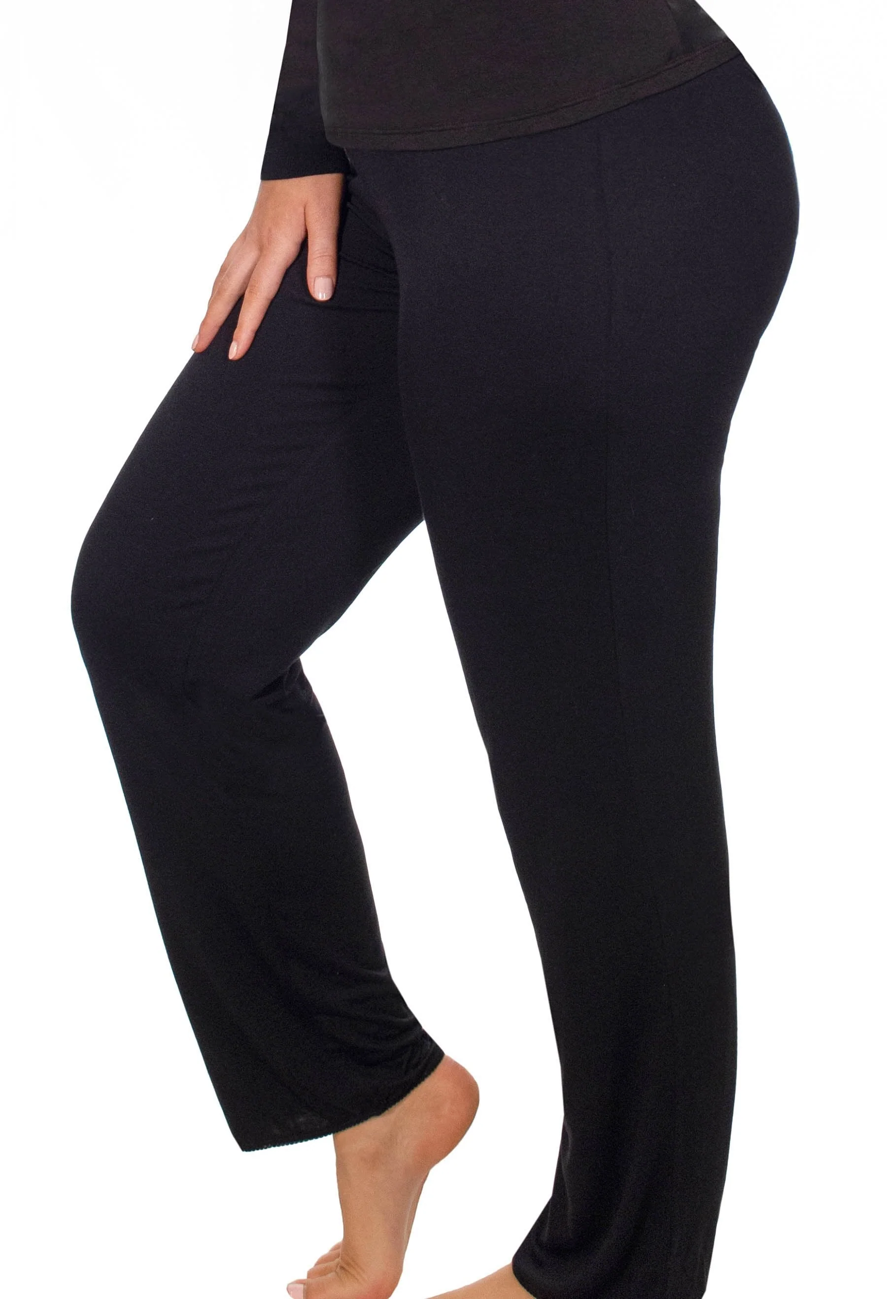 Bamboo Classic Straight Leg Pants - 2 Pack - Image 3