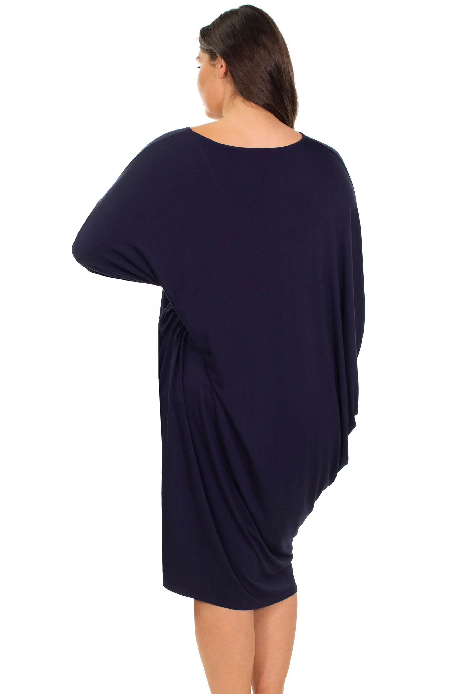Bamboo V Neck Draped Dress - 2 Pack - Image 11
