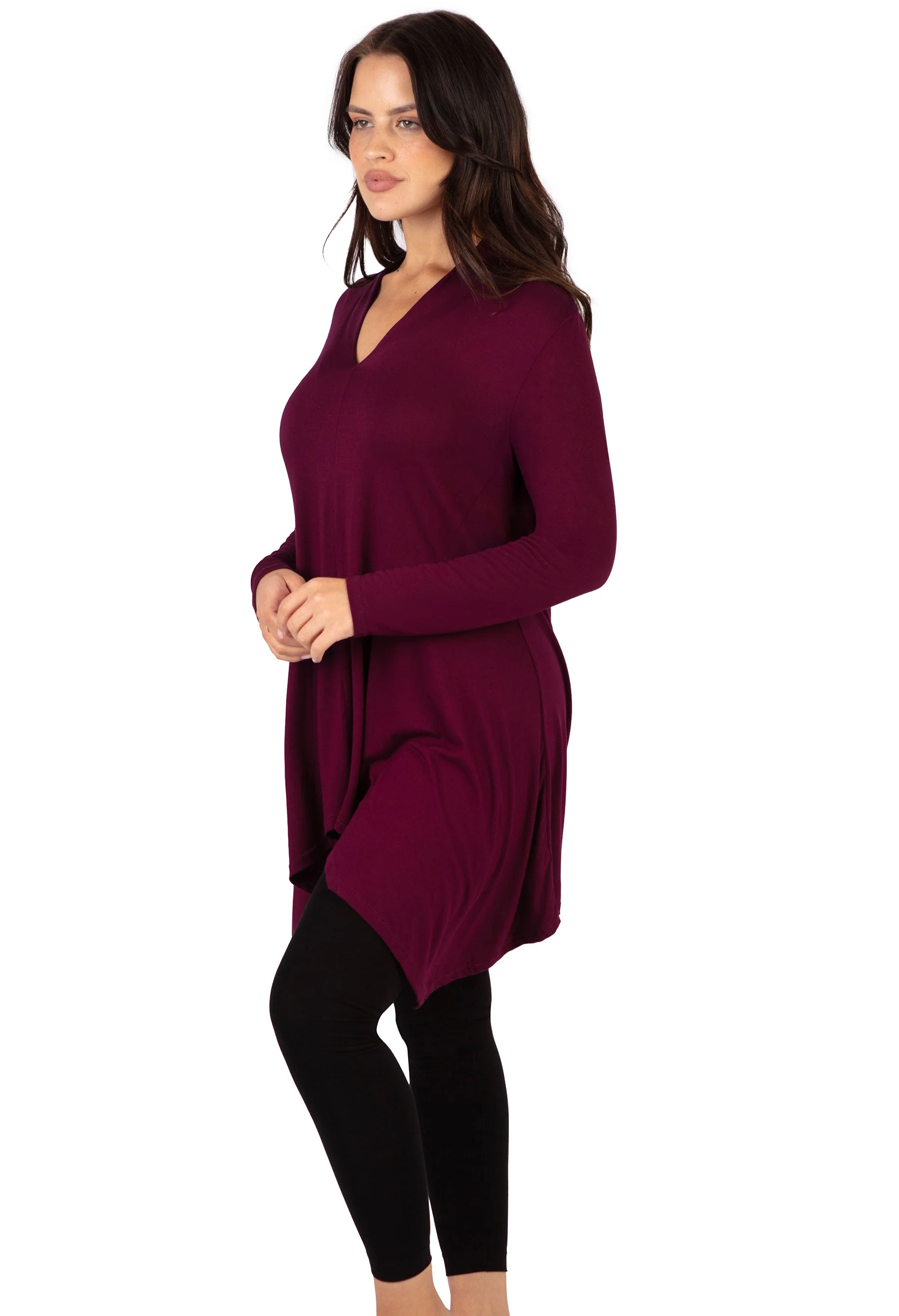Bamboo V Neck Tunic Top - 2 Pack - Image 6