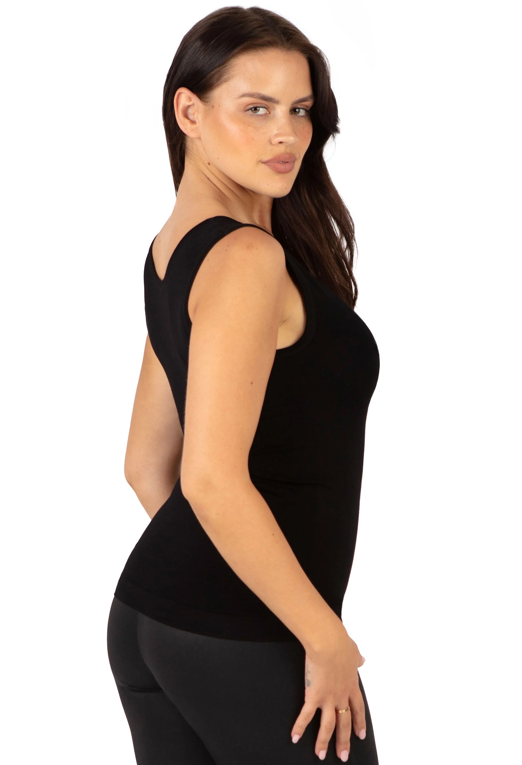 Black Bamboo Tank Top - Image 5