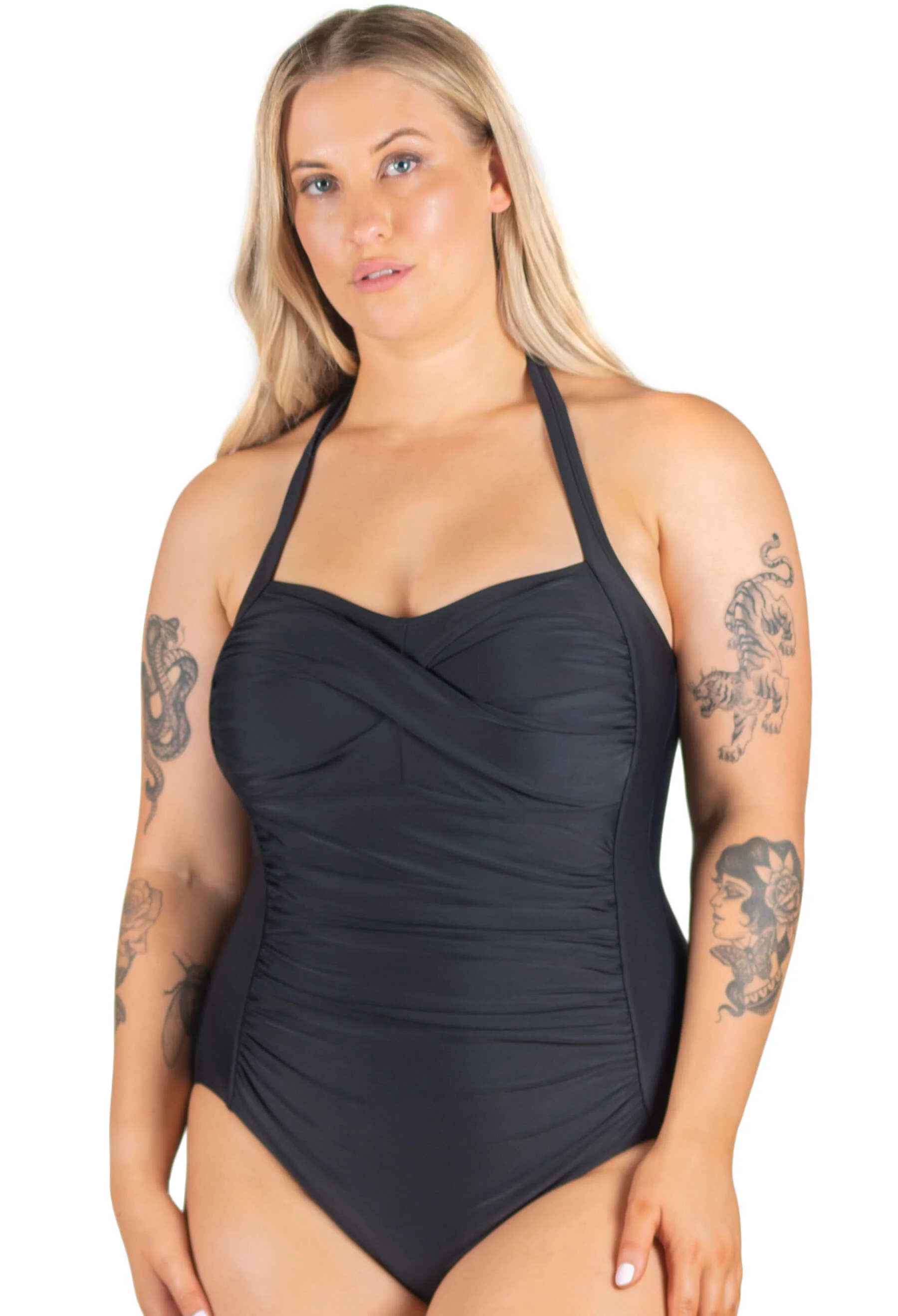 Black Bathers - Swimming Suit For Women - Image 4