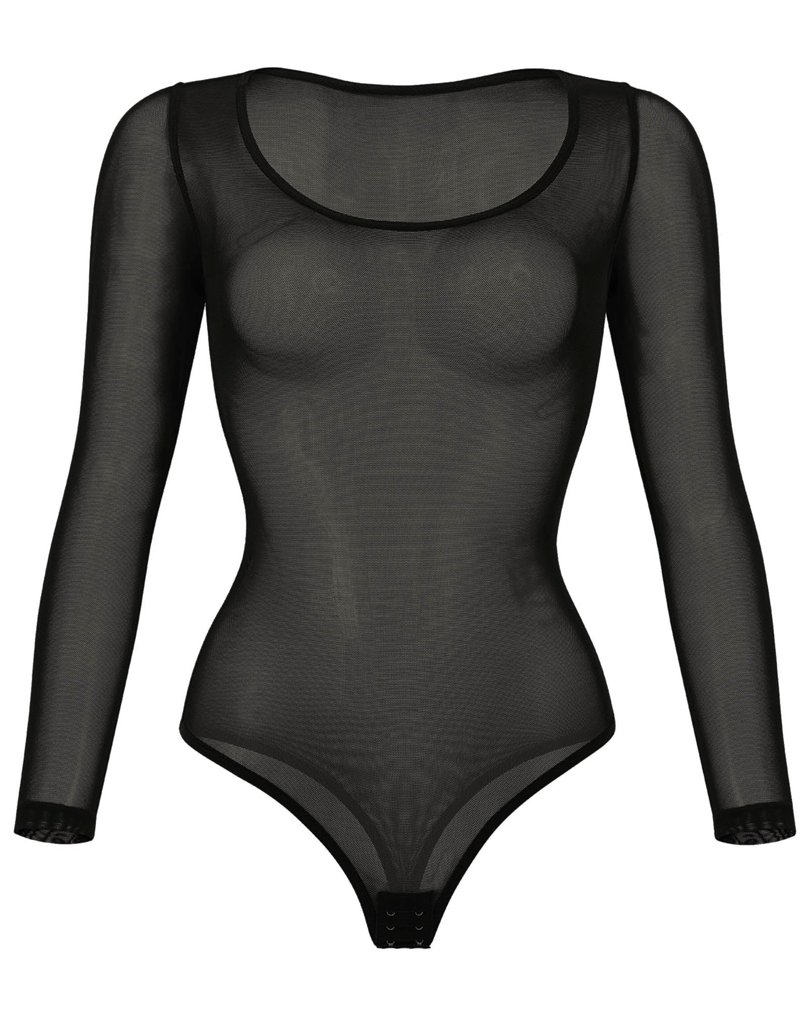 Black Mesh Bodysuit - Image 5