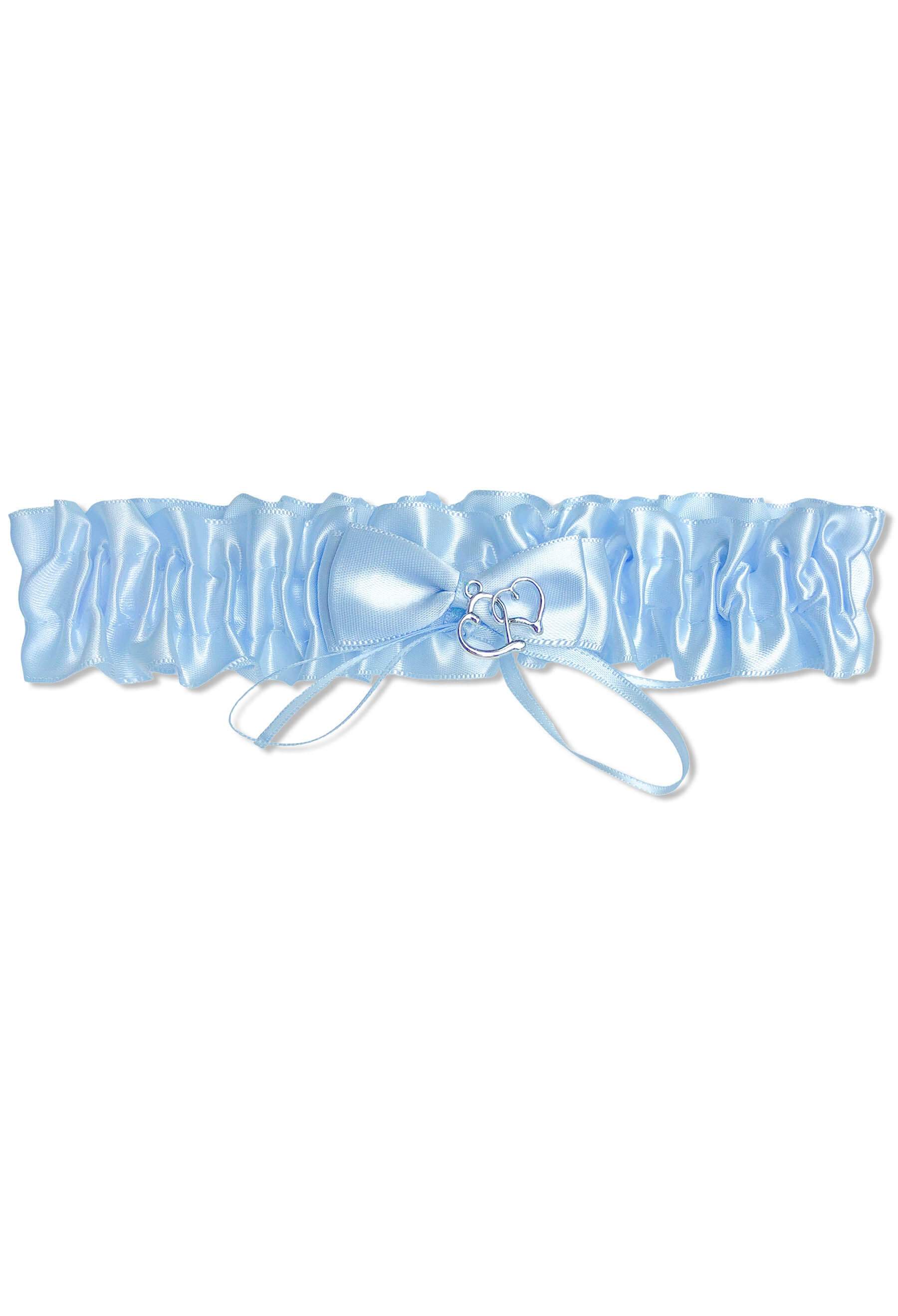 Bridal Garter Deluxe - Silver Heart - Image 3