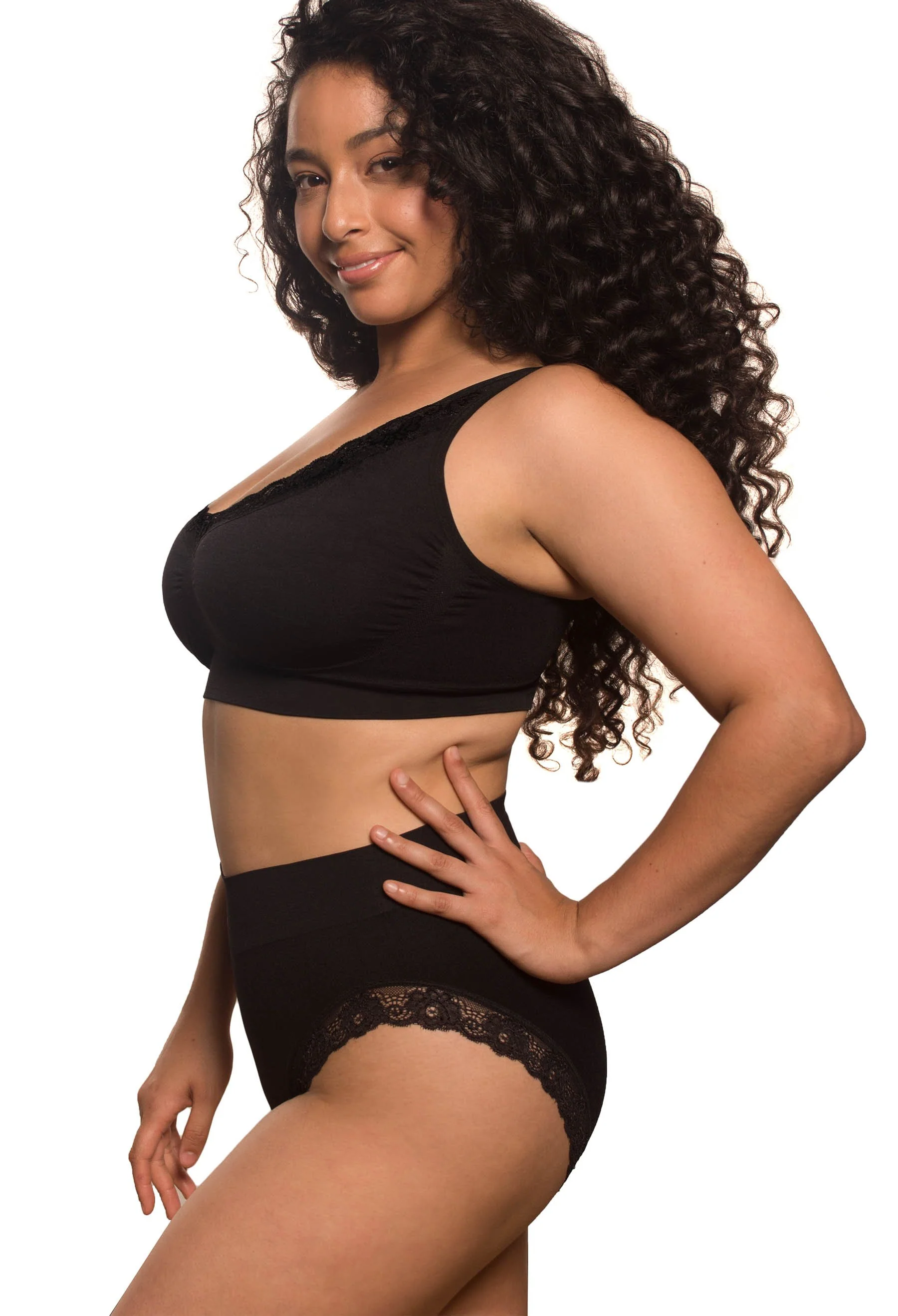 Lace High Cut Briefs + Menopause Relief Tea Set - Image 10