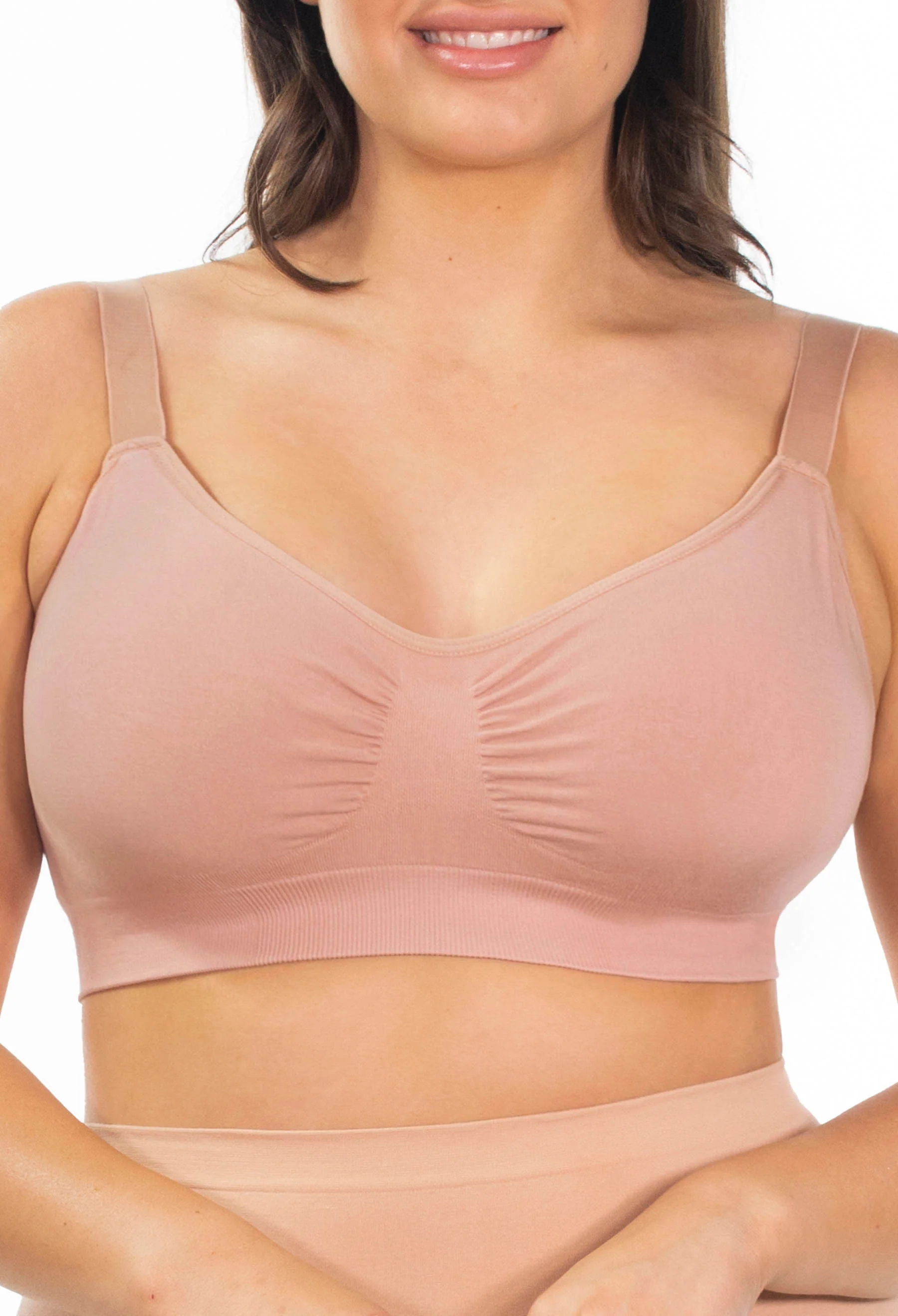 Bamboo Padded Wire Free Bra - Neutrals 3 Pack - Image 11
