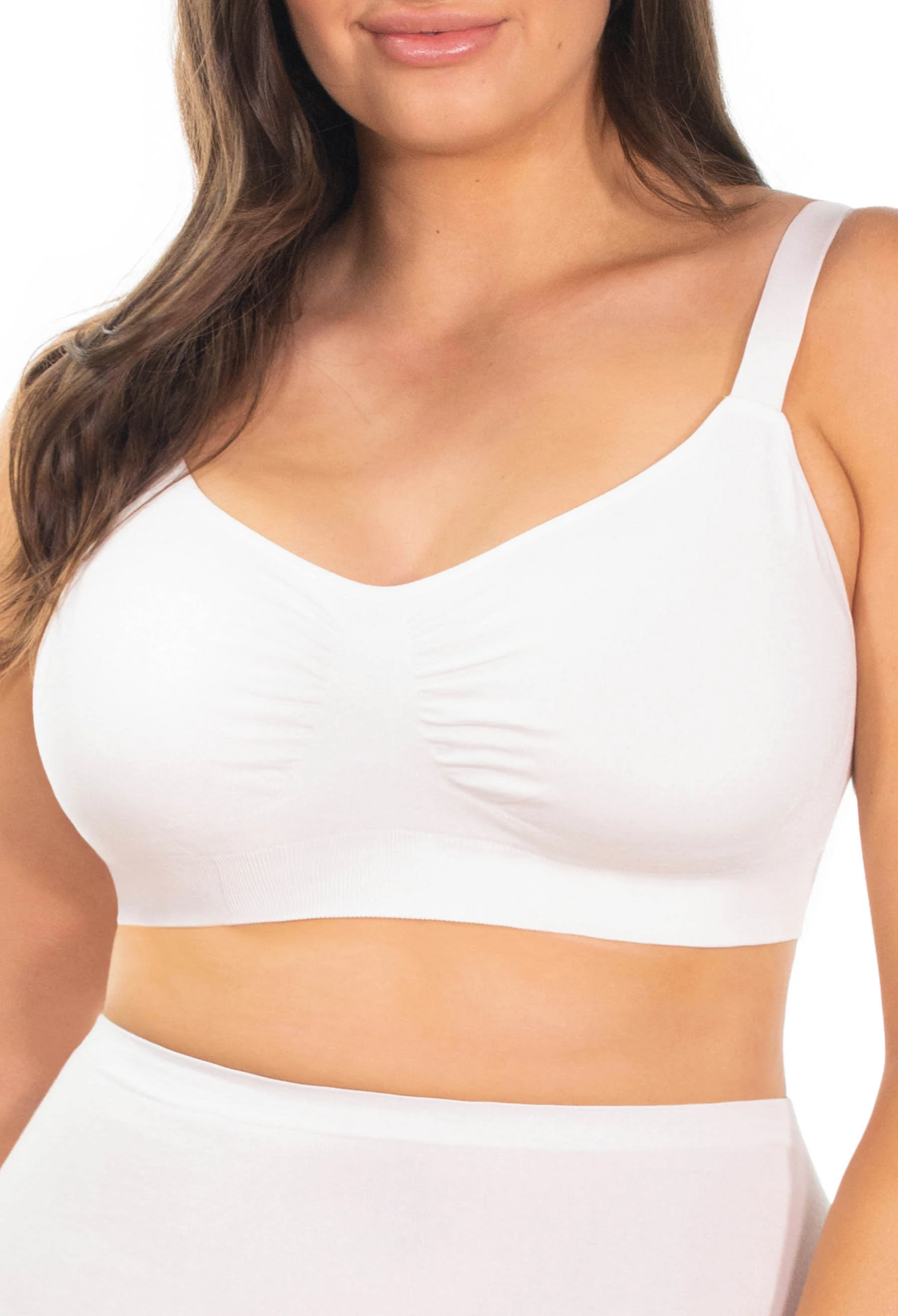 Bamboo Padded Wire Free Bra - Neutrals 3 Pack - Image 19