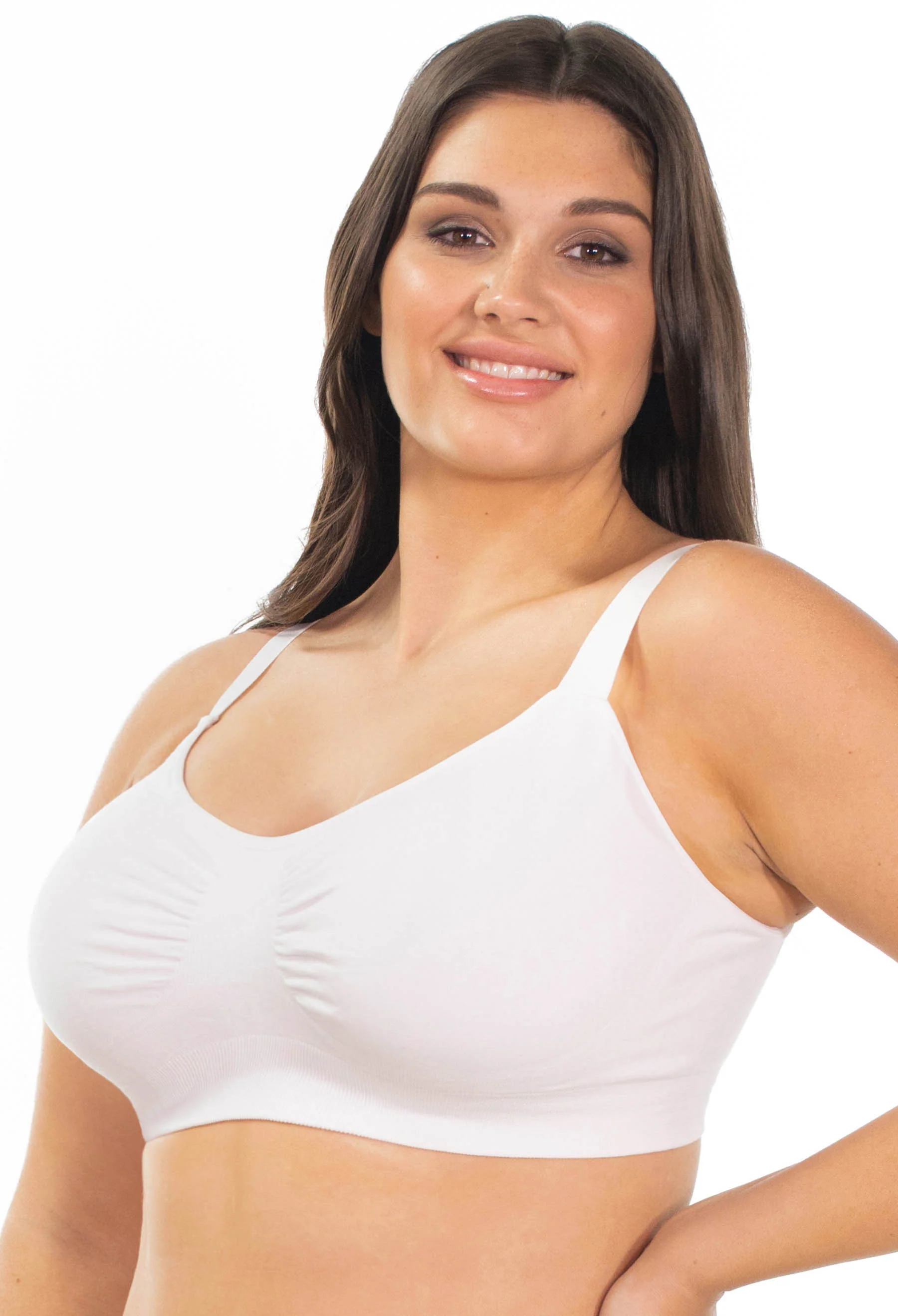 Bamboo Padded Wire Free Bra - Neutrals 3 Pack - Image 21