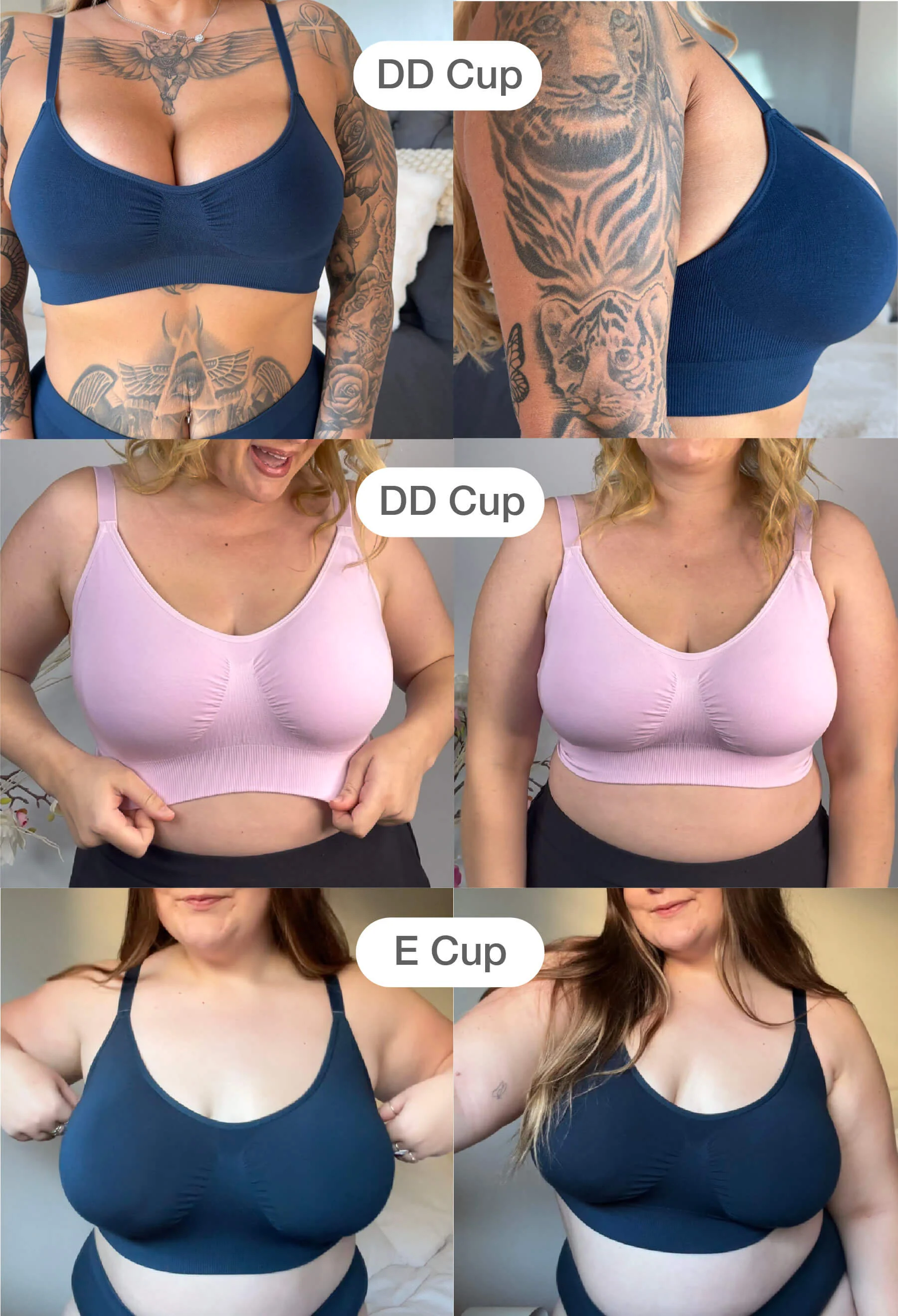 Bamboo Padded Wire Free Bra - Neutrals 3 Pack - Image 28