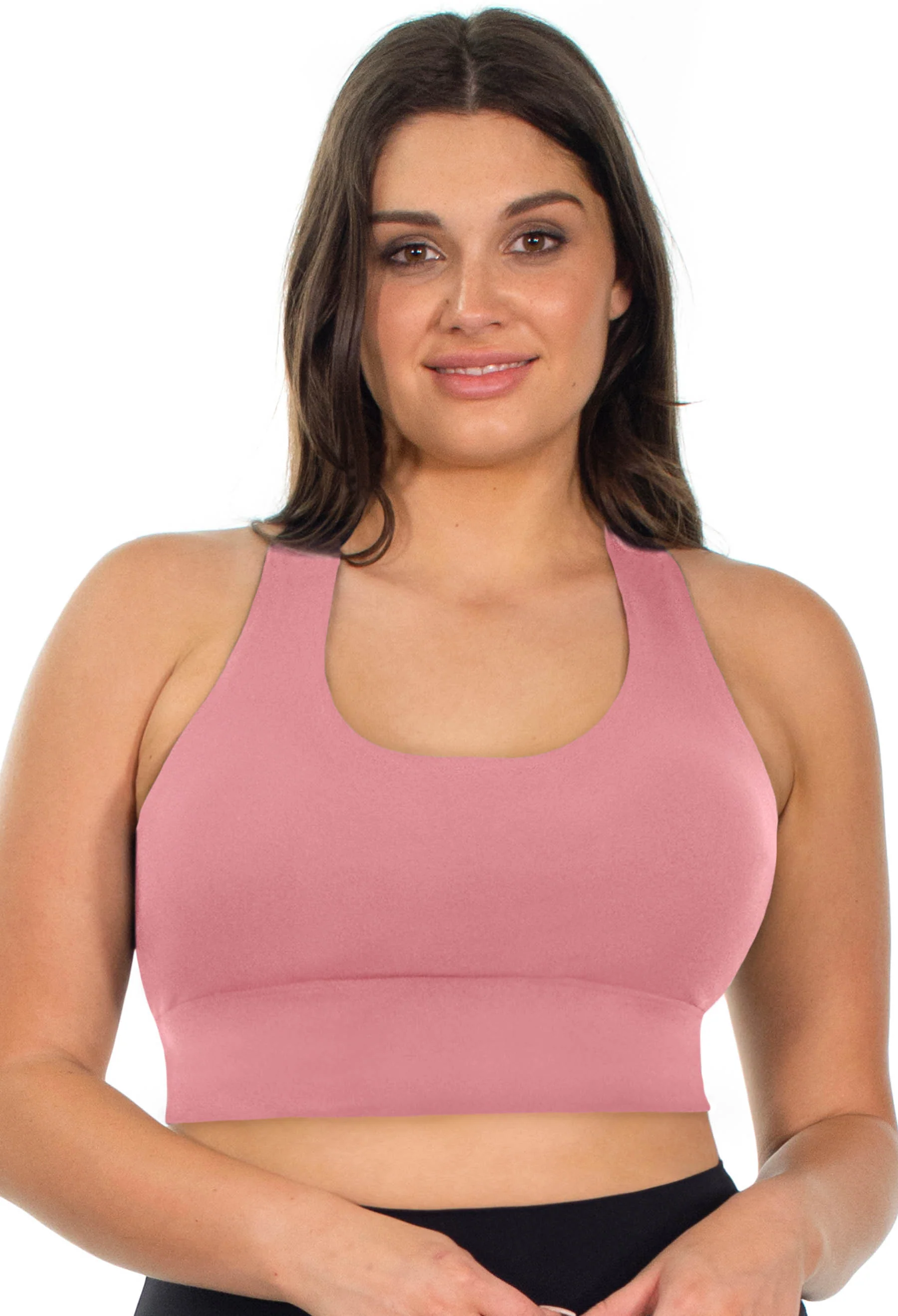 Push Up Sports Bra - Longline With Mesh Racer Back - 2 Pack - Image 17