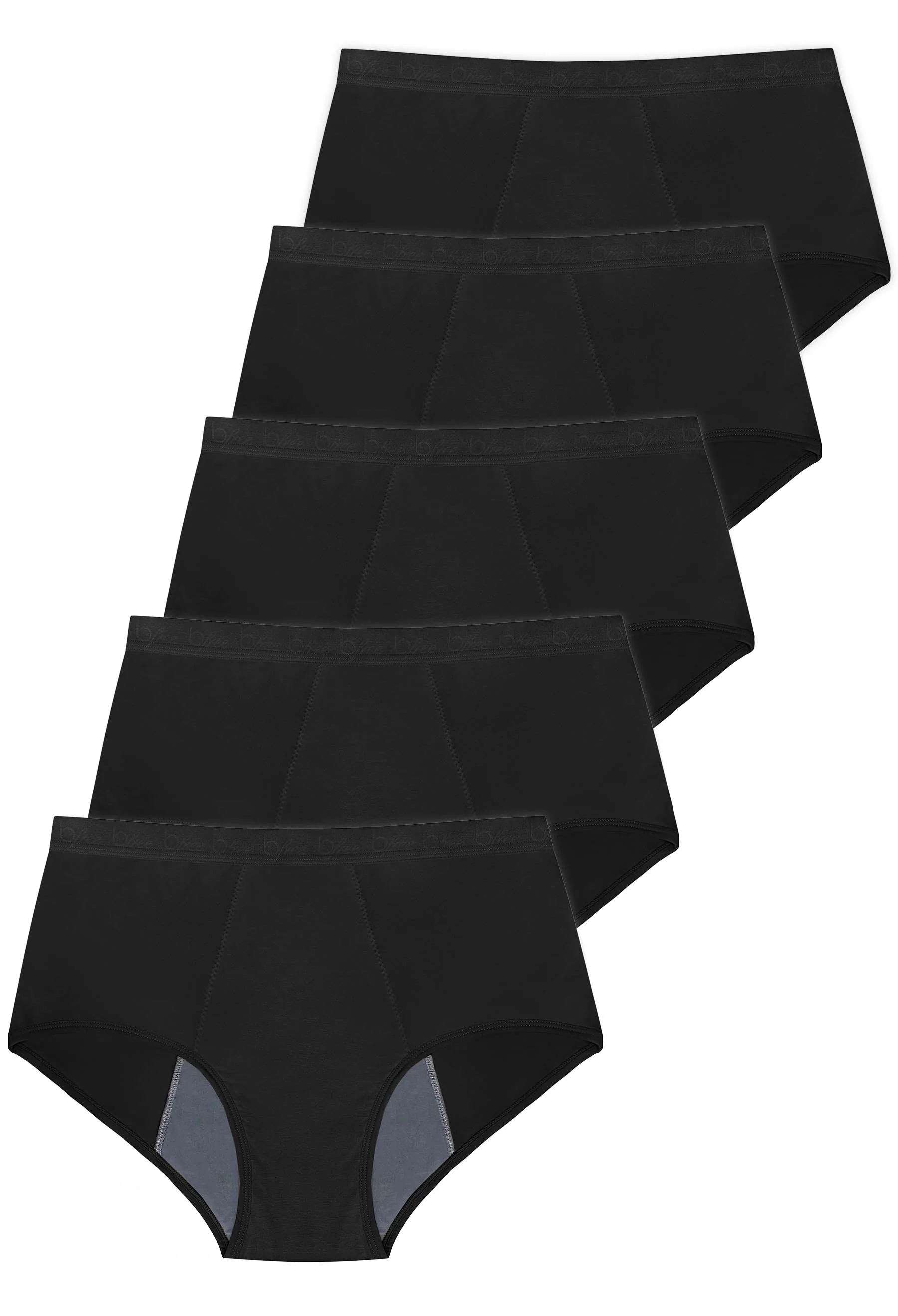 Cotton Rich Moderate Flow Leakage & Period Underwear - 5 Pack - Image 11