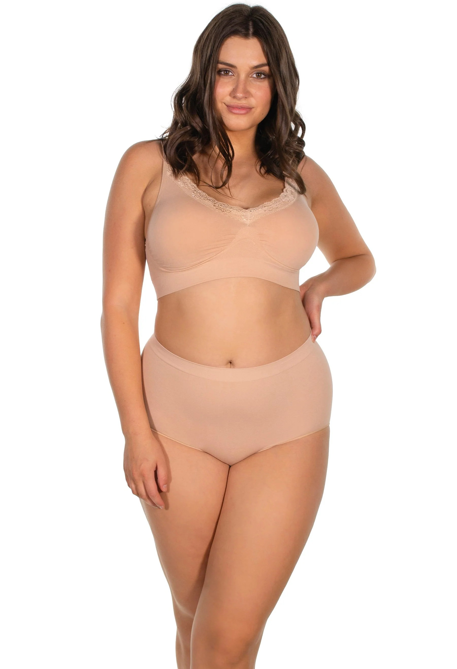 Cotton Rich Pull On Sleep Bra Pack - Image 3