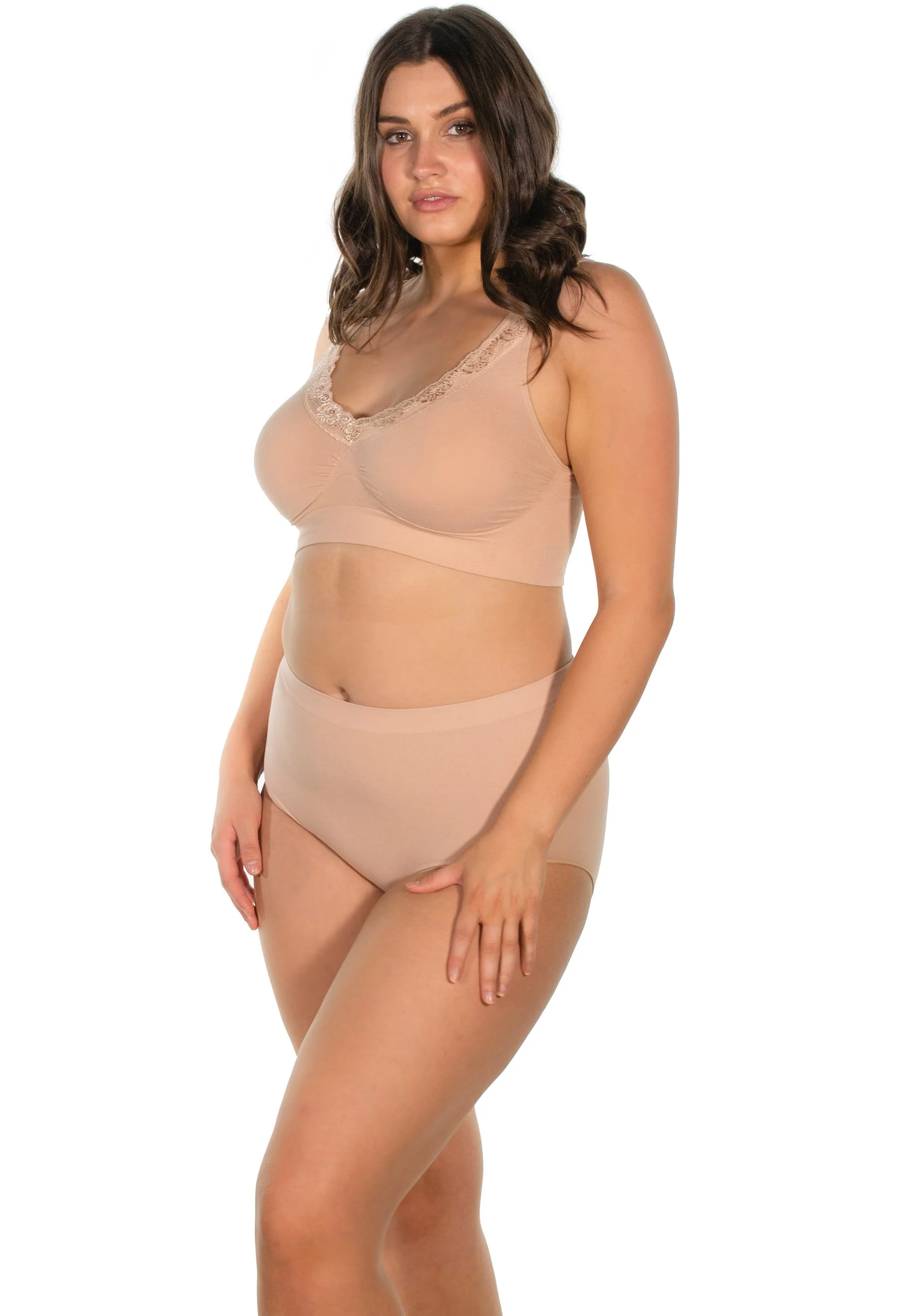 Cotton Rich Pull On Sleep Bra Pack - Image 4