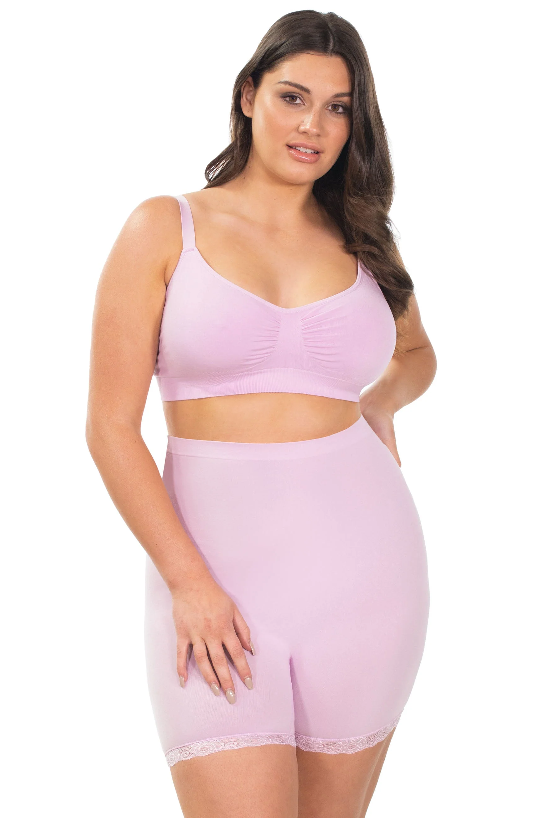 High Rise Cotton Rich Thermal Petite Shorts - Image 17