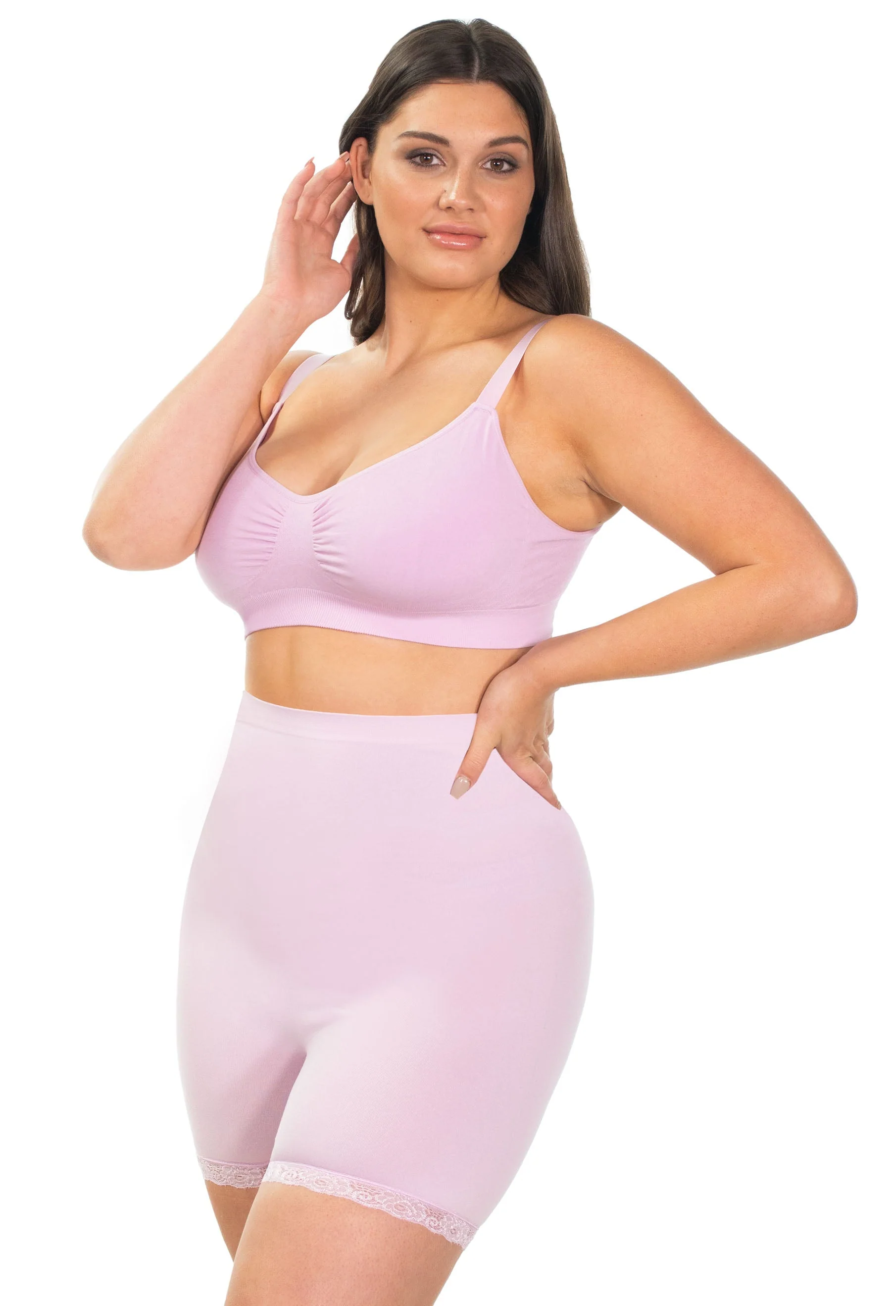 High Rise Cotton Rich Thermal Petite Shorts - Image 18