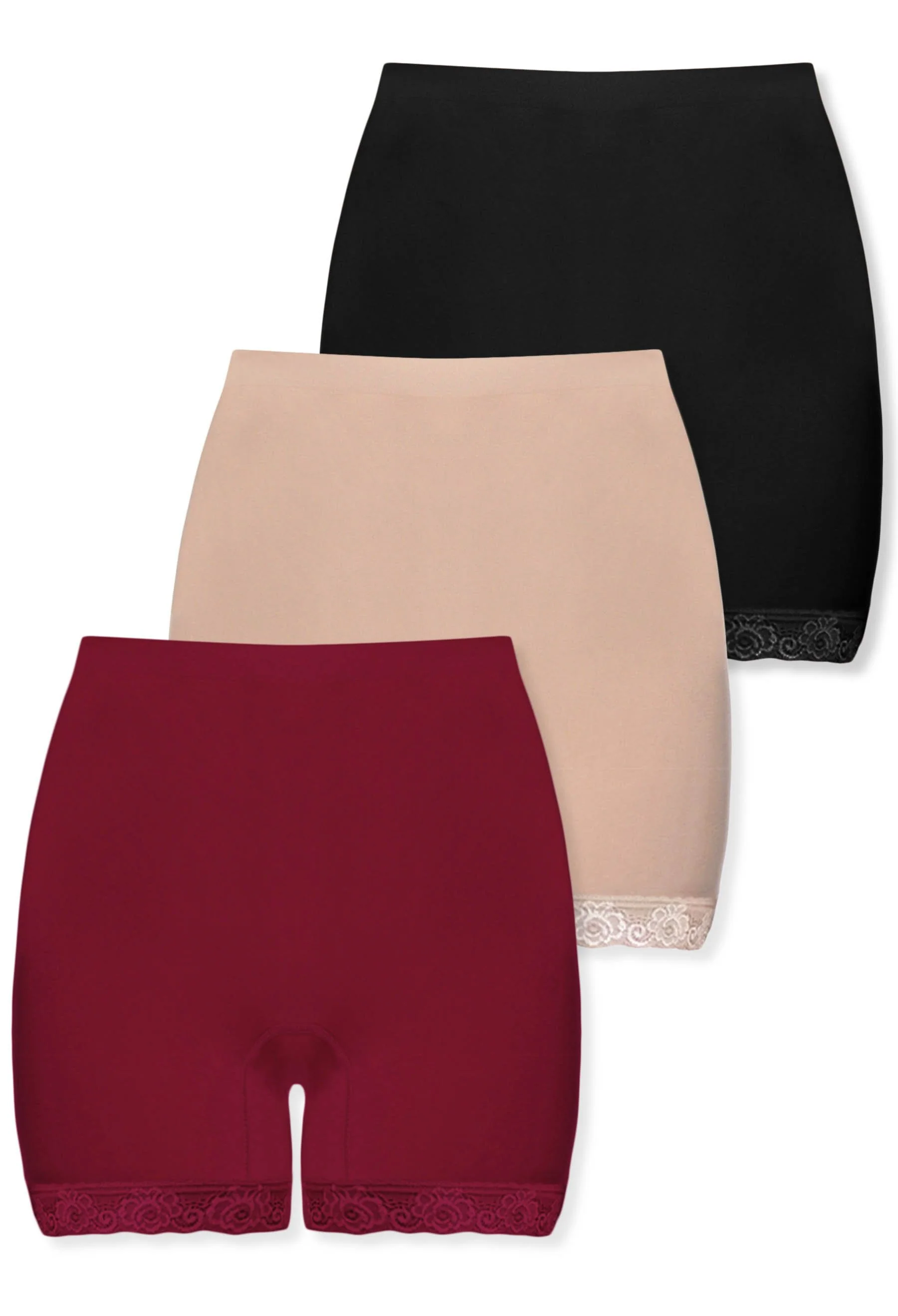 High Rise Cotton Rich Thermal Petite Shorts - 3 Pack - Image 10