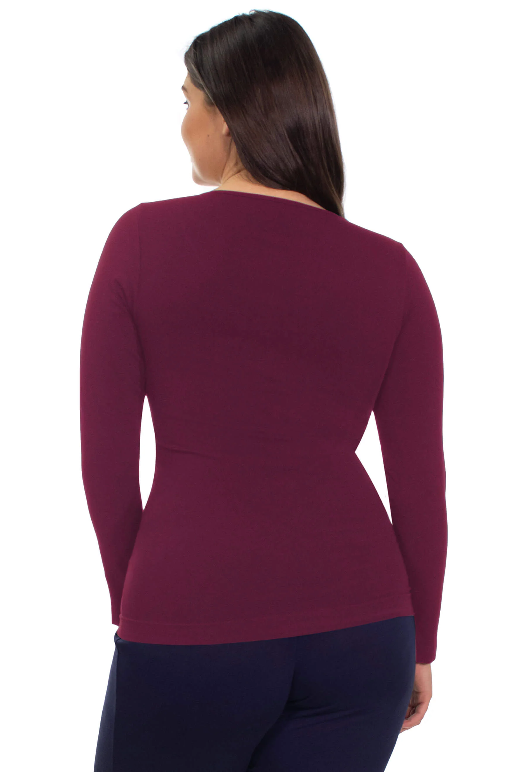 Curvy Bamboo Long Sleeve Top - Image 16