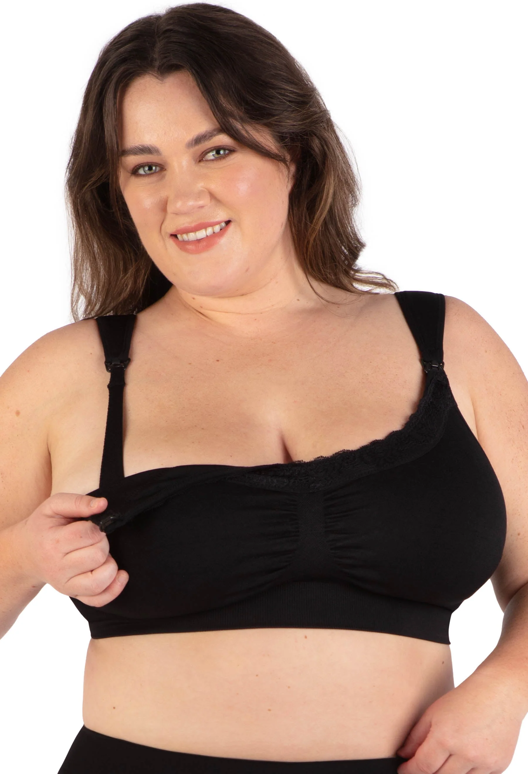 Cushion Padded Strap Wire Free Maternity and Nursing Bra + Bra Extender Set - Image 15