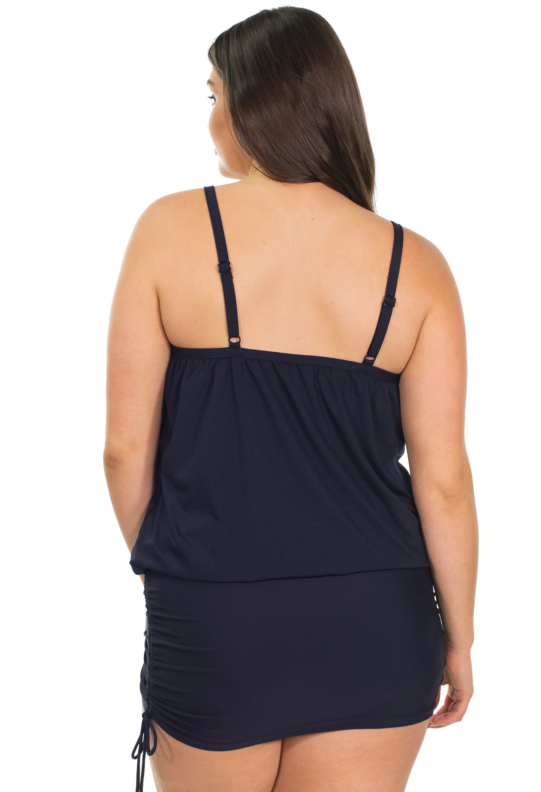 Draped One-Piece Magic Swimsuit - Image 3