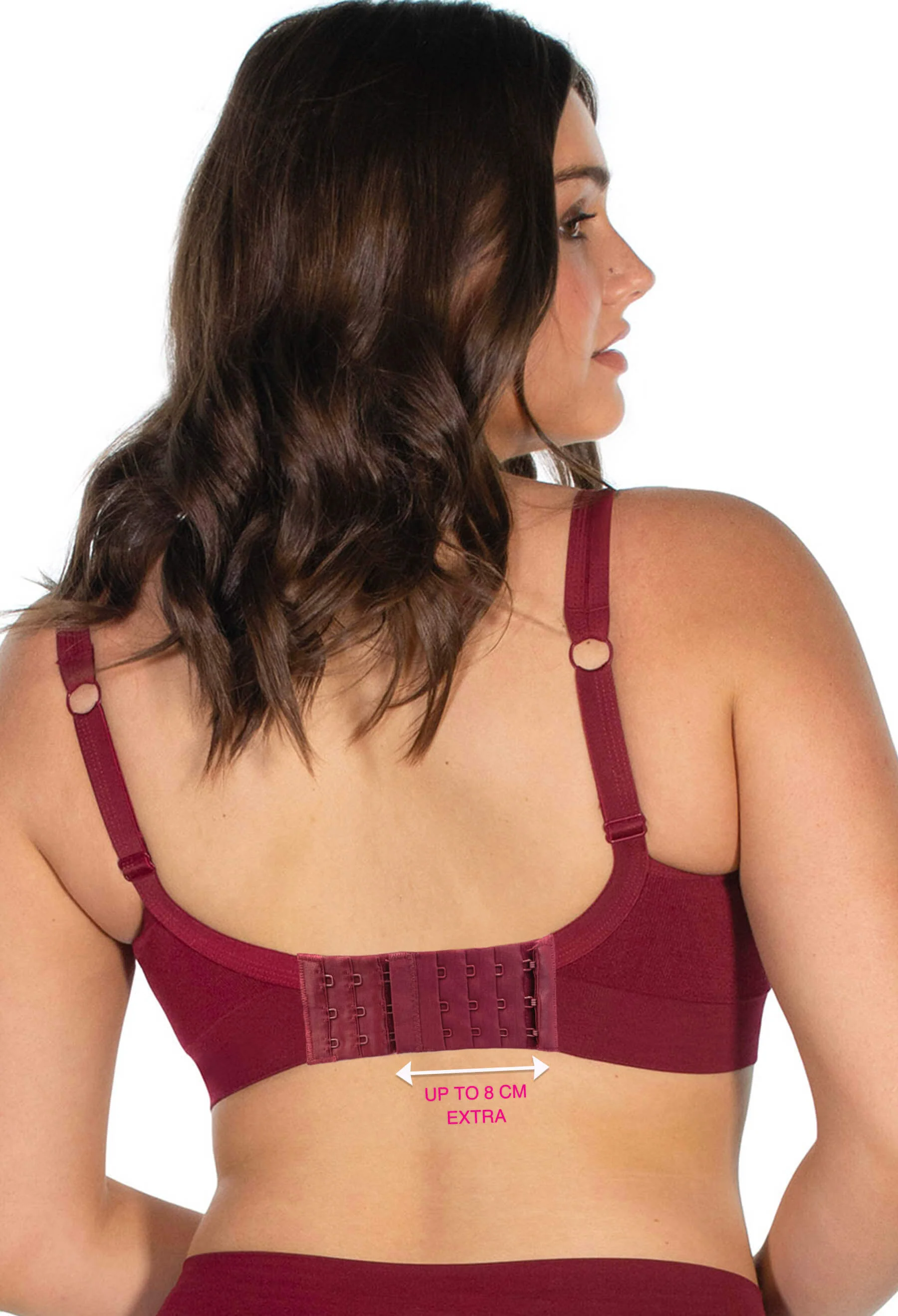 Full Bust Comfortable Wire Free Support Bra + Band Extender Set - Image 9
