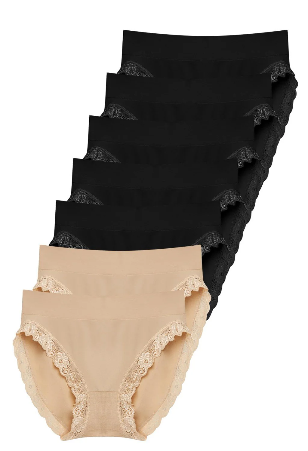 Invisible Lace Contour High Cut Brief - 7 Pack - Image 25