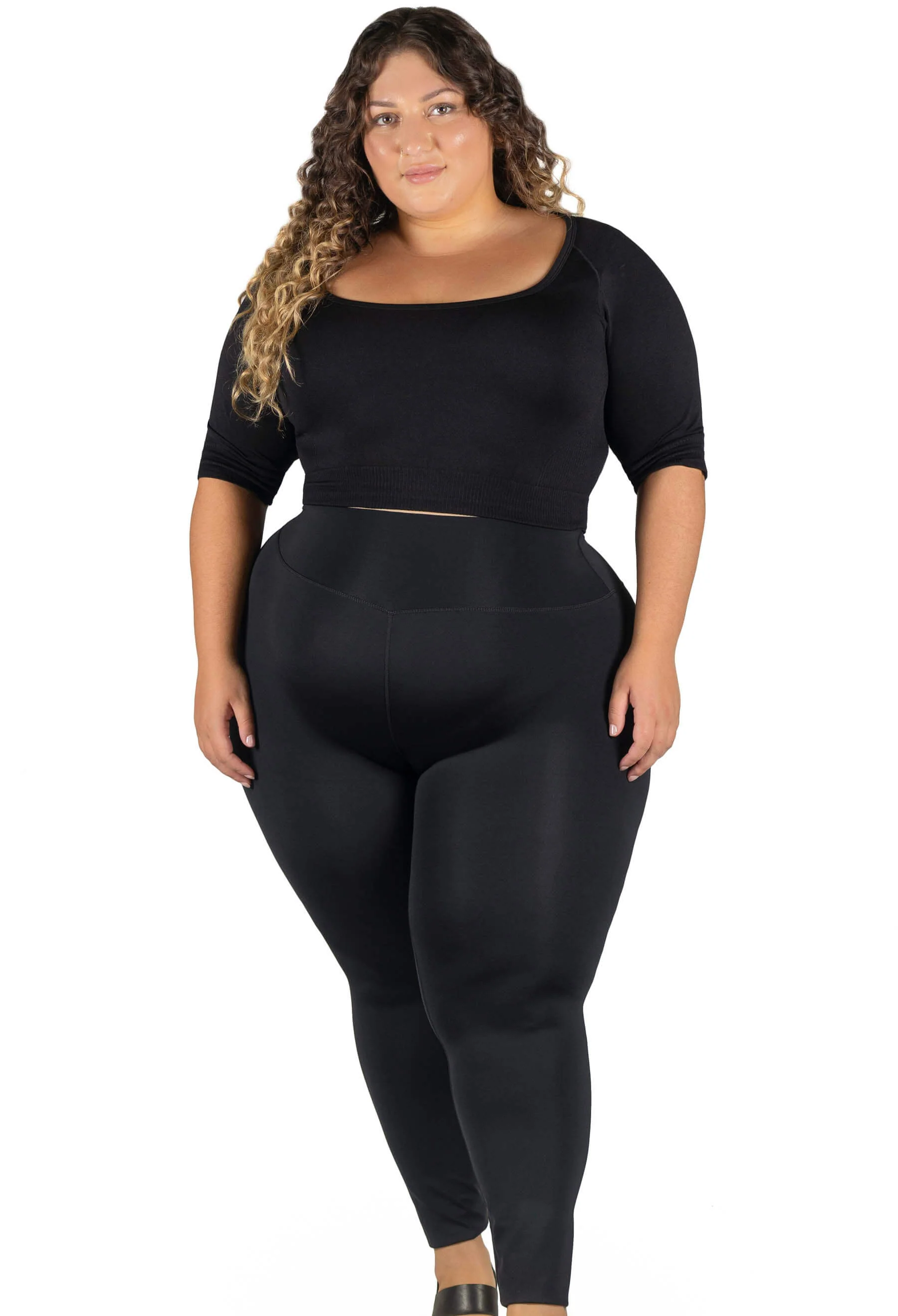 High Waisted Sleek Gym Leggings (Lint & Pet Hair Resistant) - Image 14