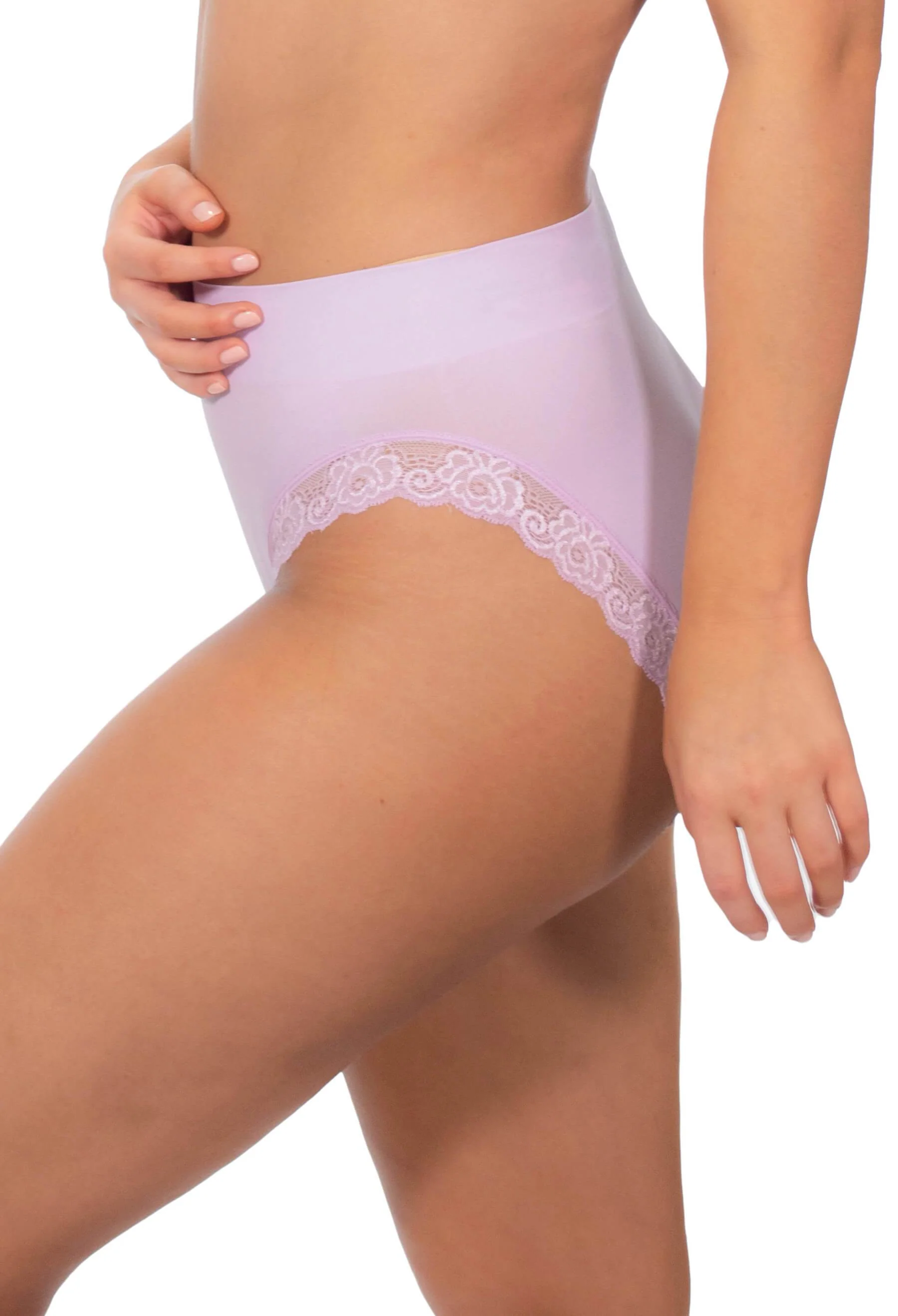 Invisible Lace Contour High Cut Brief Lilac Snow - Image 2